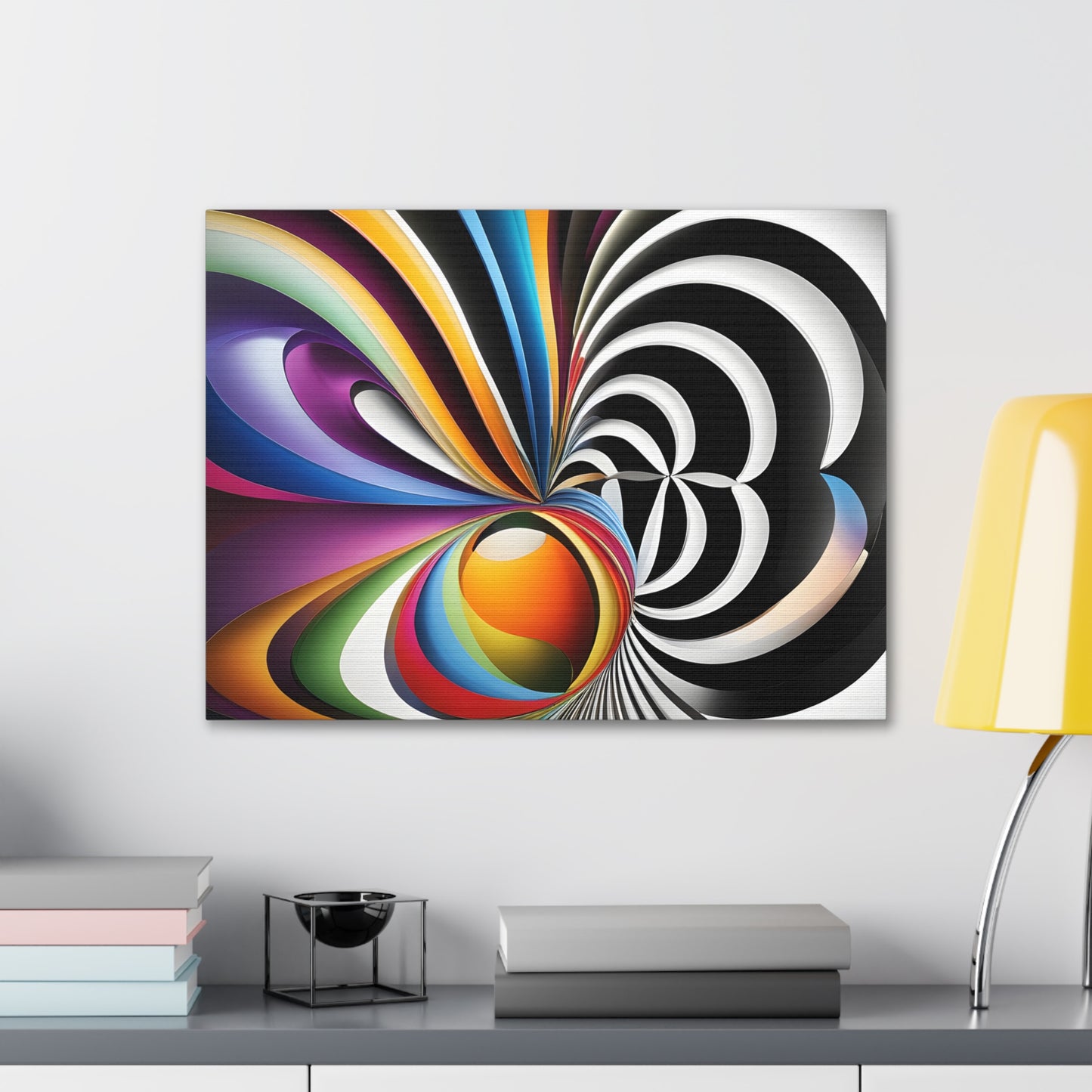 Eclipsed Serenity: Abstract Wall Décor