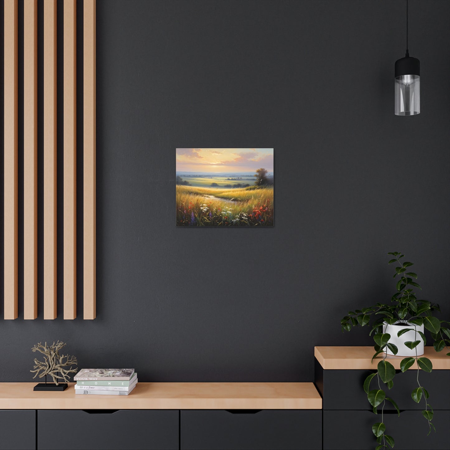 Golden Meadows: Classic Oil Painting Wall Décor