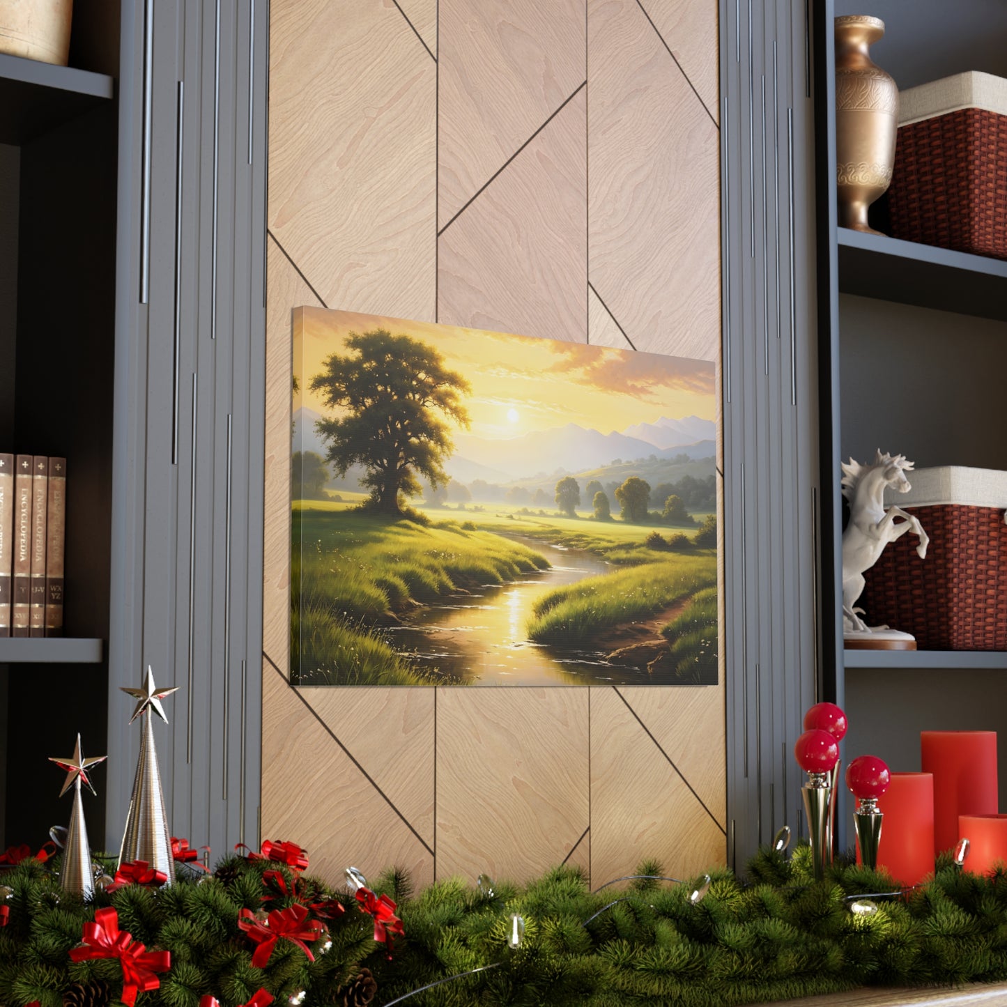 Golden Valley: Classic Oil Painting Wall Décor