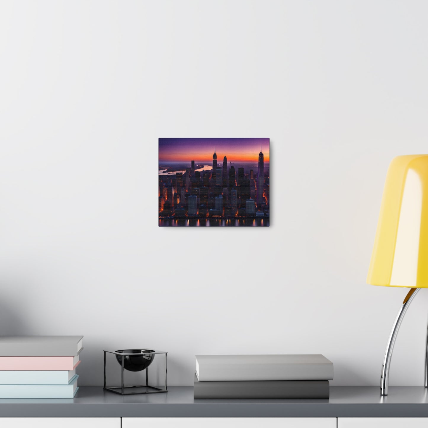 Twilight Radiance: Cityscape Wall Décor