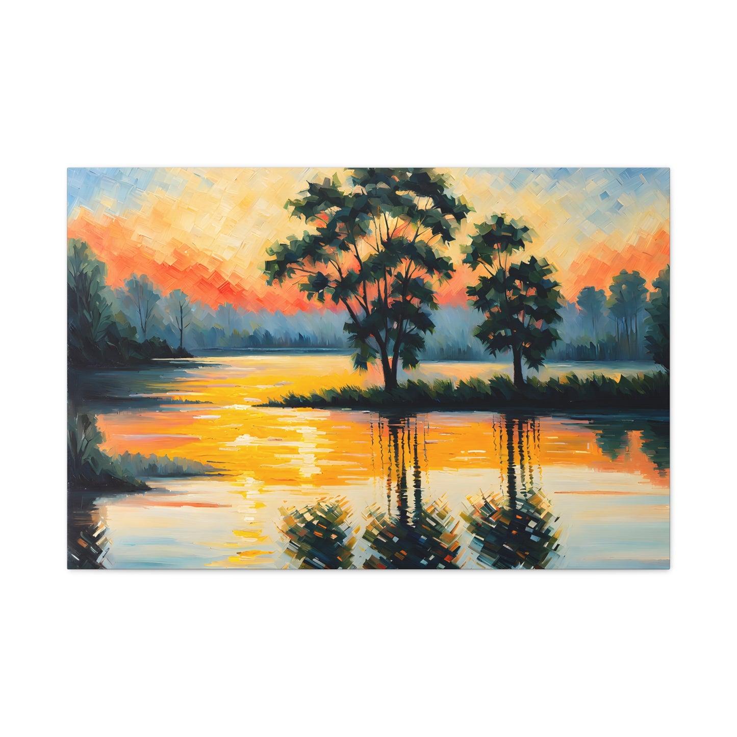 Coastal Meadows: Classic Oil Painting Wall Décor