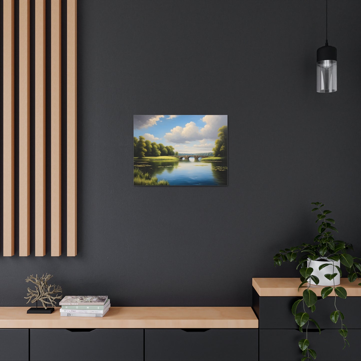 Gentle Horizon: Classic Oil Painting Wall Décor