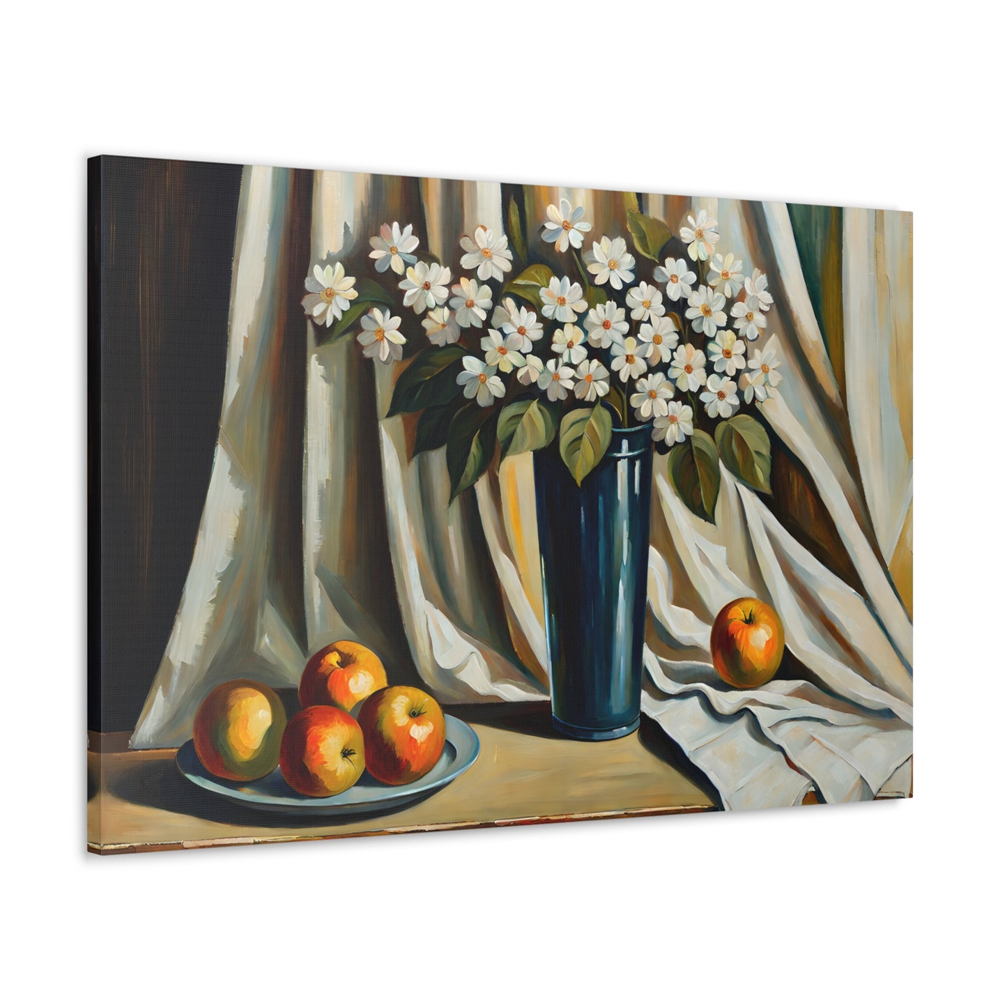 Floral Ambiance: Classic Oil Painting Wall Décor