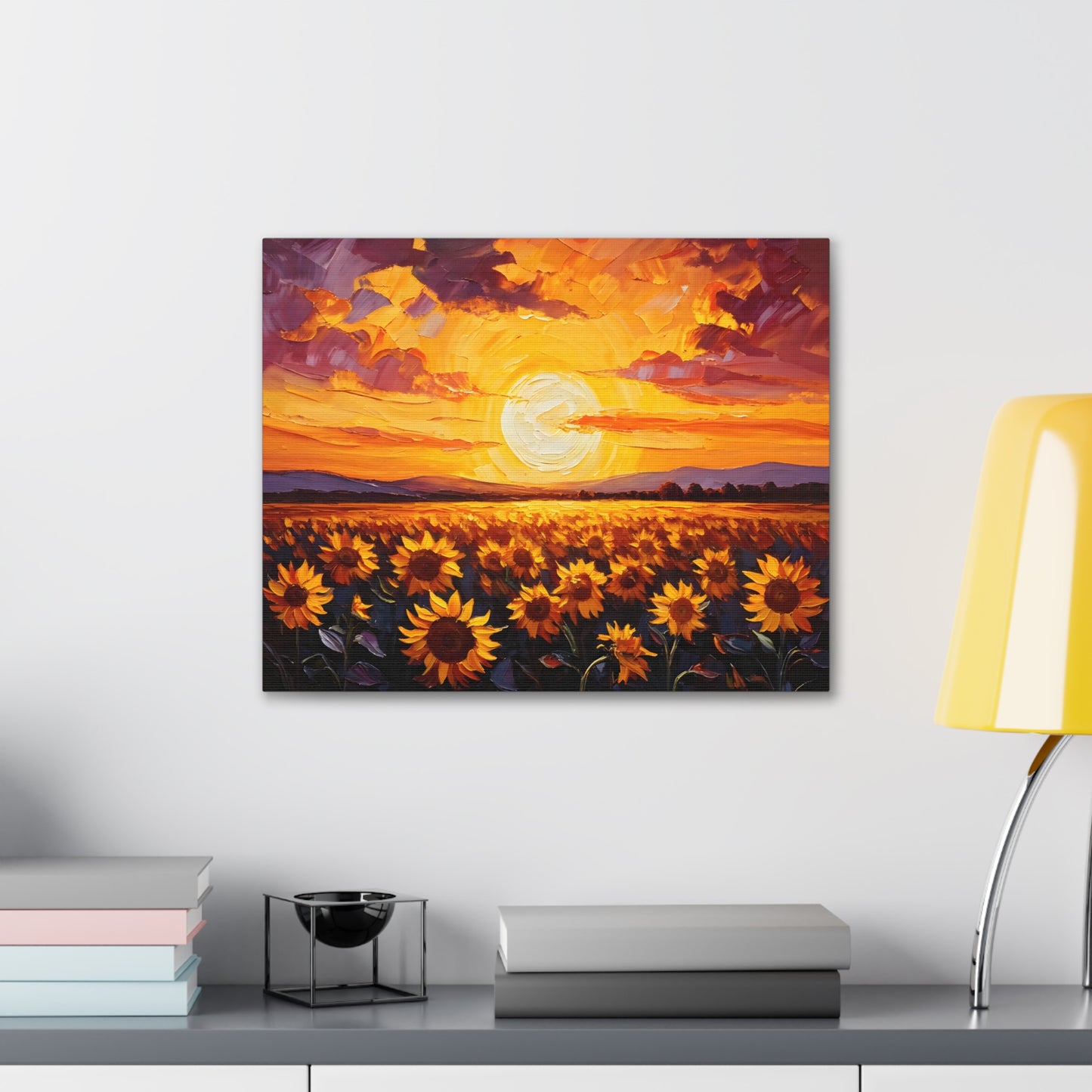 Glowing Garden: Classic Oil Painting Wall Décor