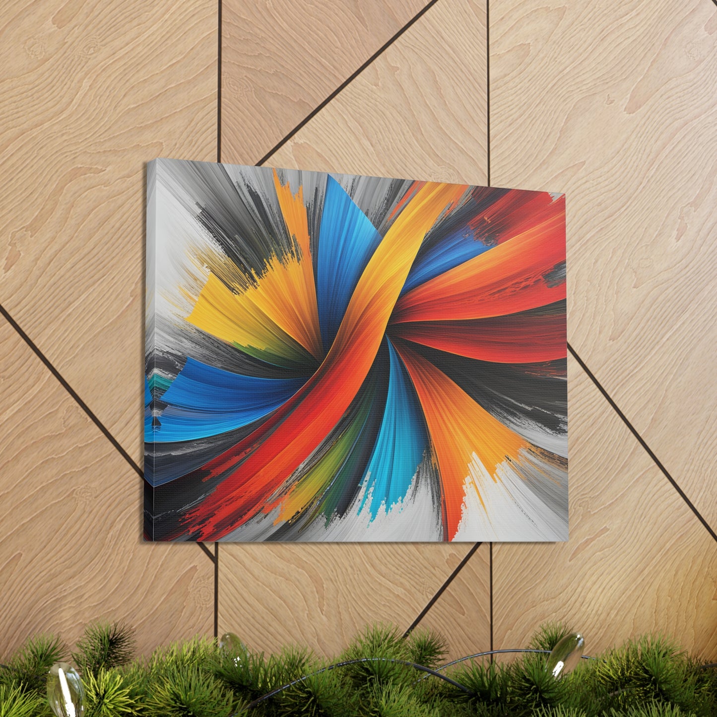 Twilight Whirl: Abstract Wall Décor