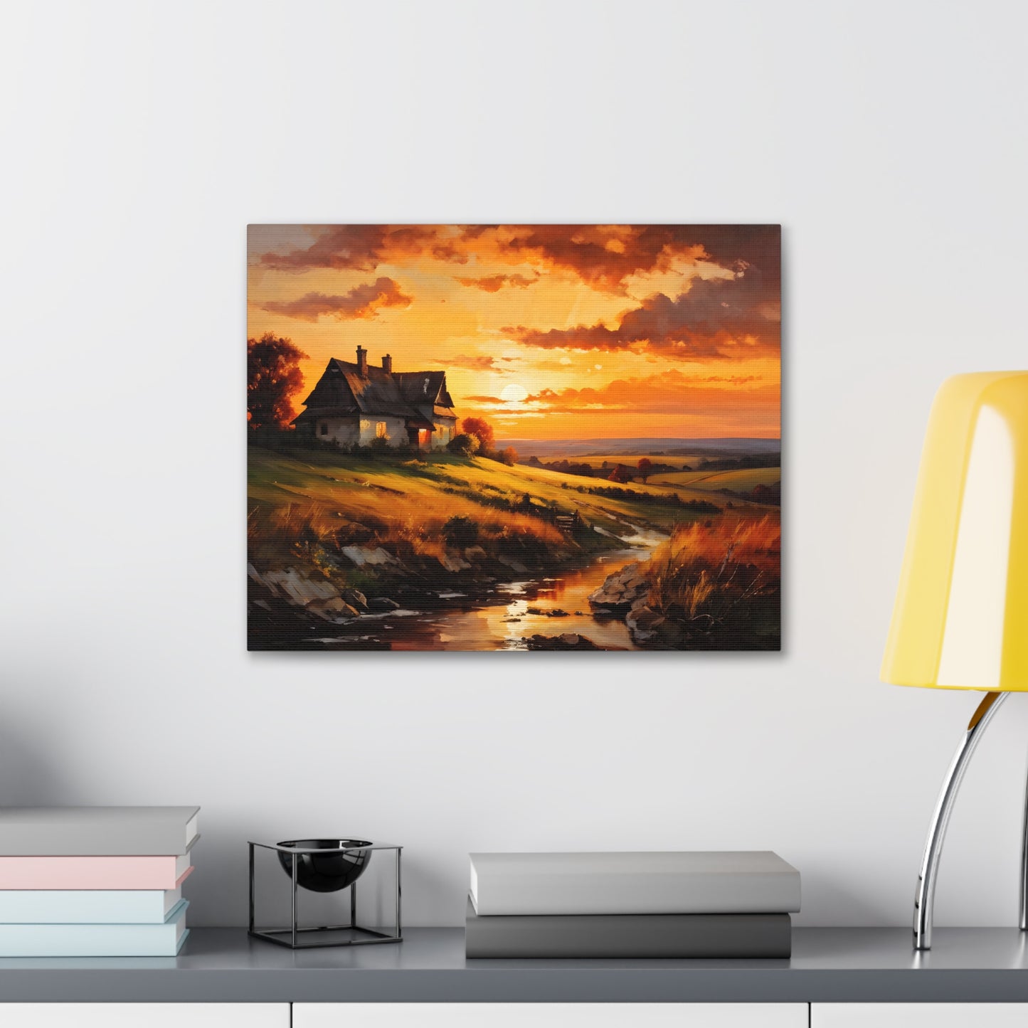 Quiet Path: Classic Oil Painting Wall Décor