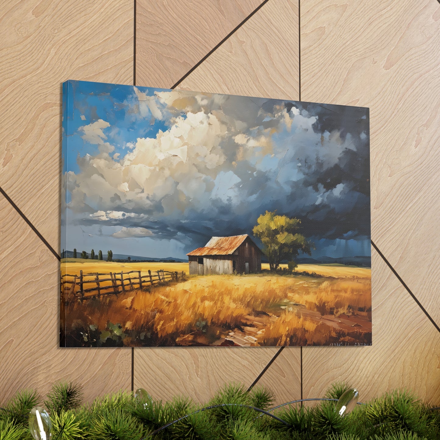 Peaceful Grove: Classic Oil Painting Wall Décor