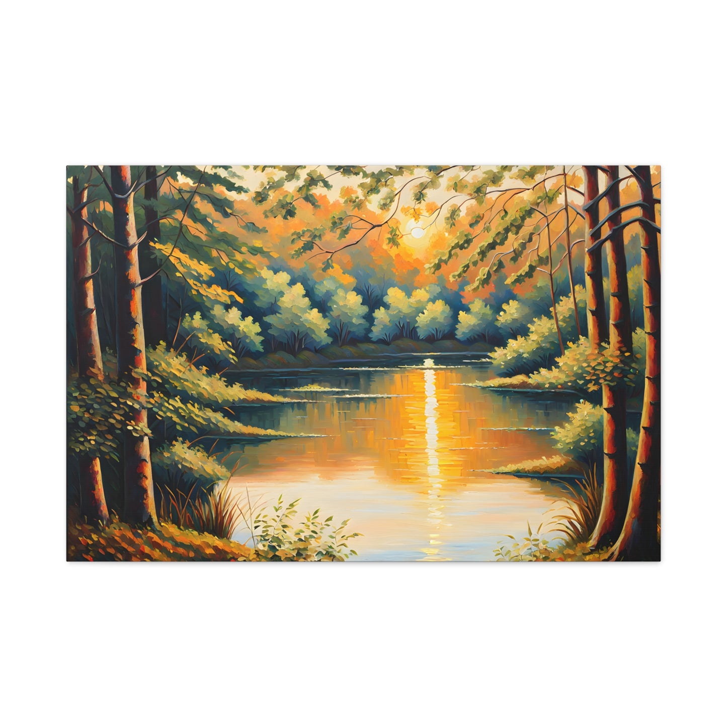 Golden Woods: Classic Oil Painting Wall Décor