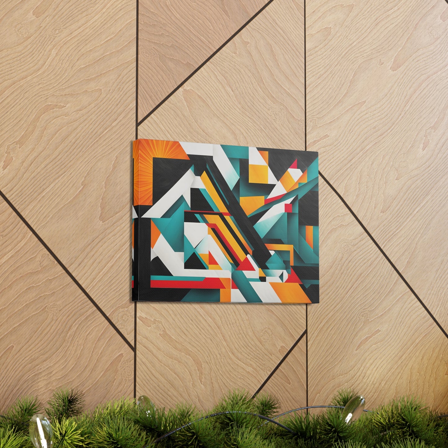 Crystal Pathways: Abstract Wall Décor