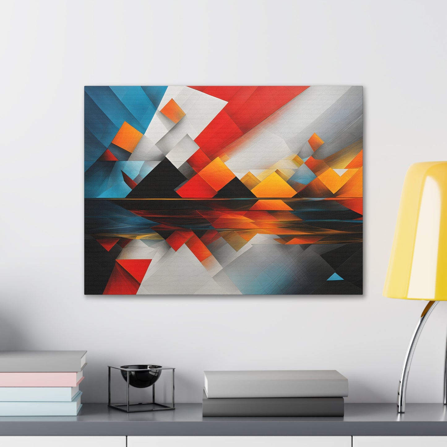 Starlit Horizon: Abstract Wall Décor