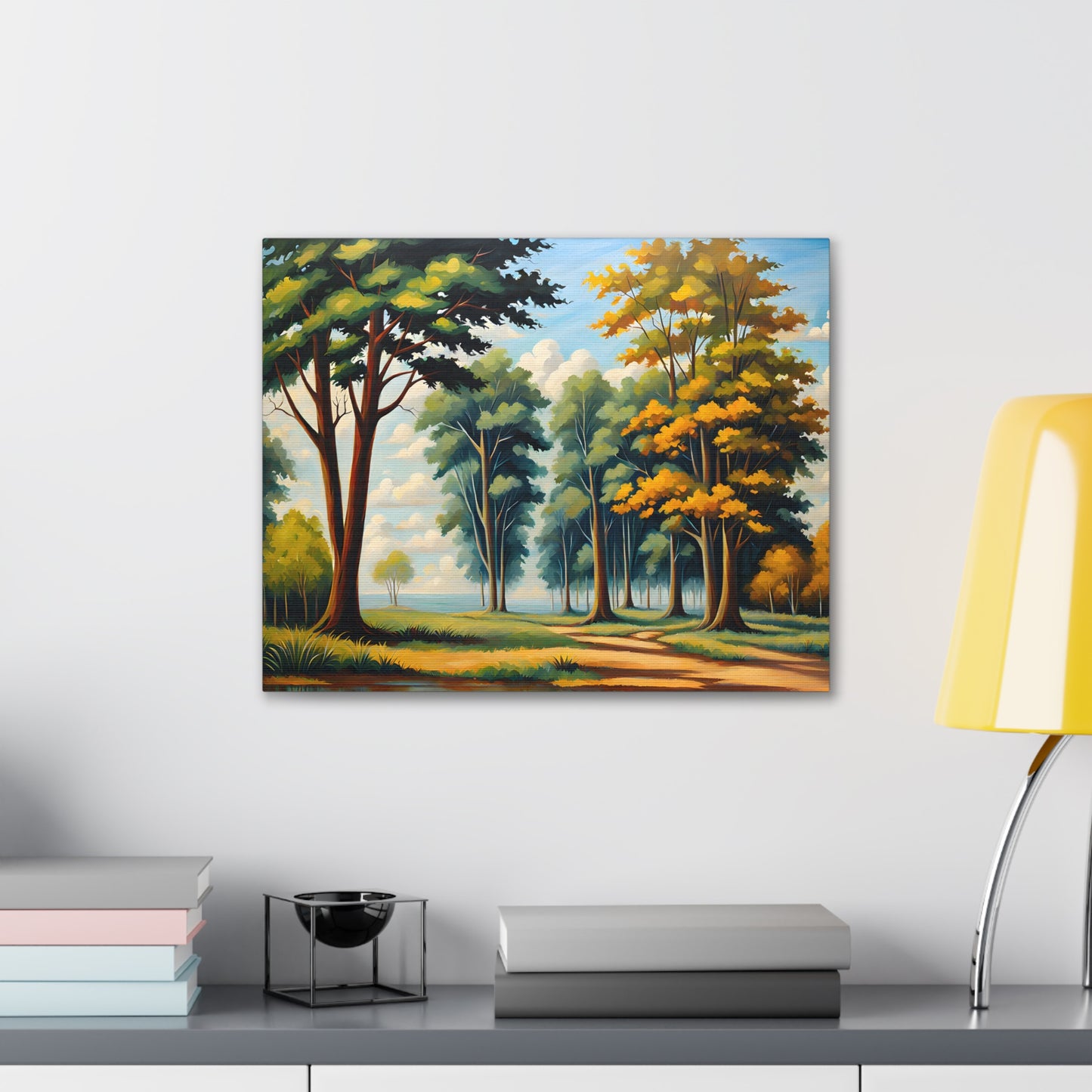 Peaceful Valley: Classic Oil Painting Wall Décor