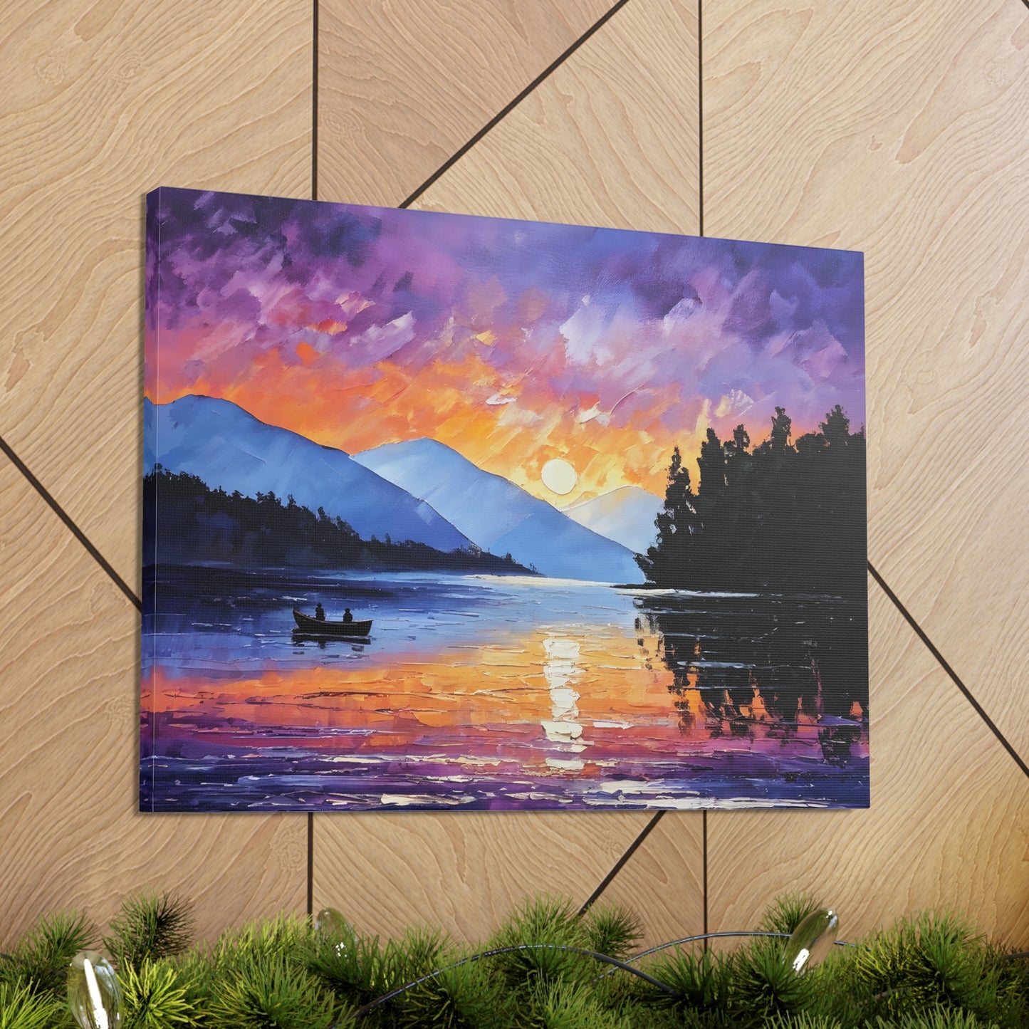 Wilderness Dawn: Classic Oil Painting Wall Décor