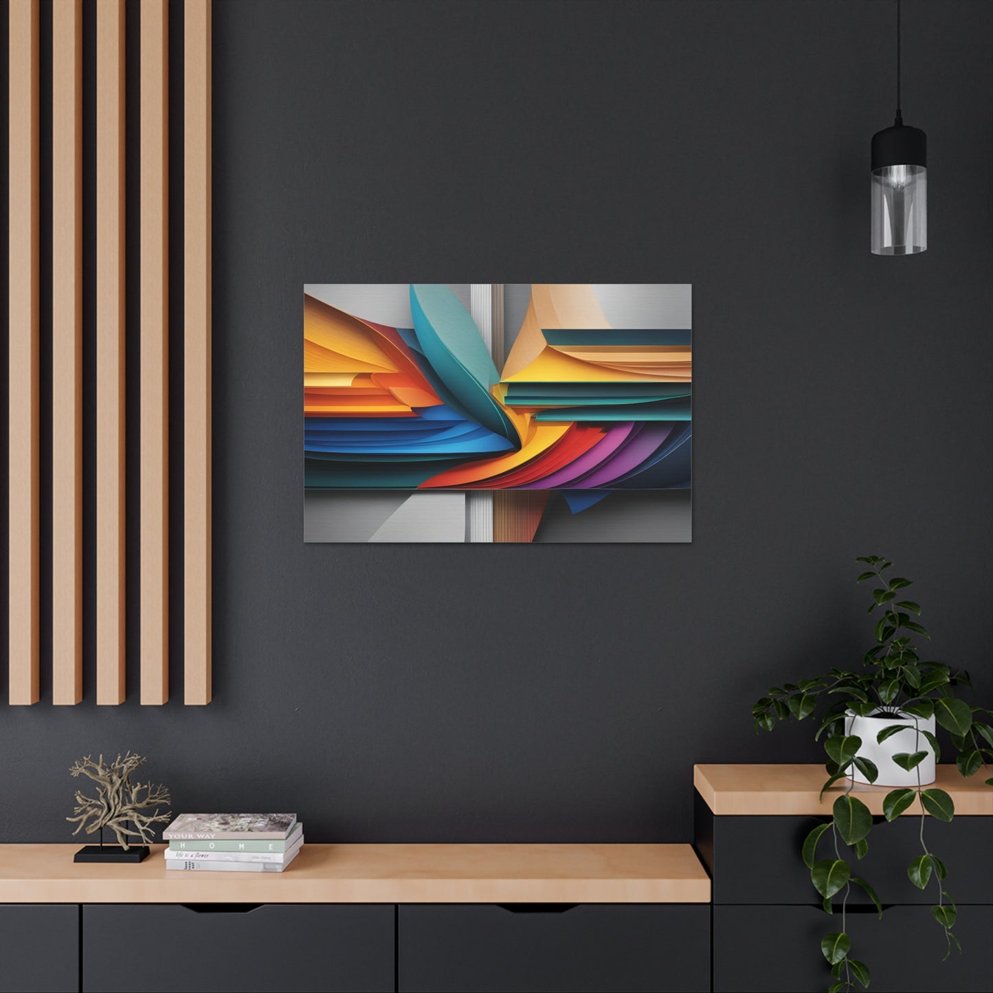 Silken Waves: Abstract Wall Décor