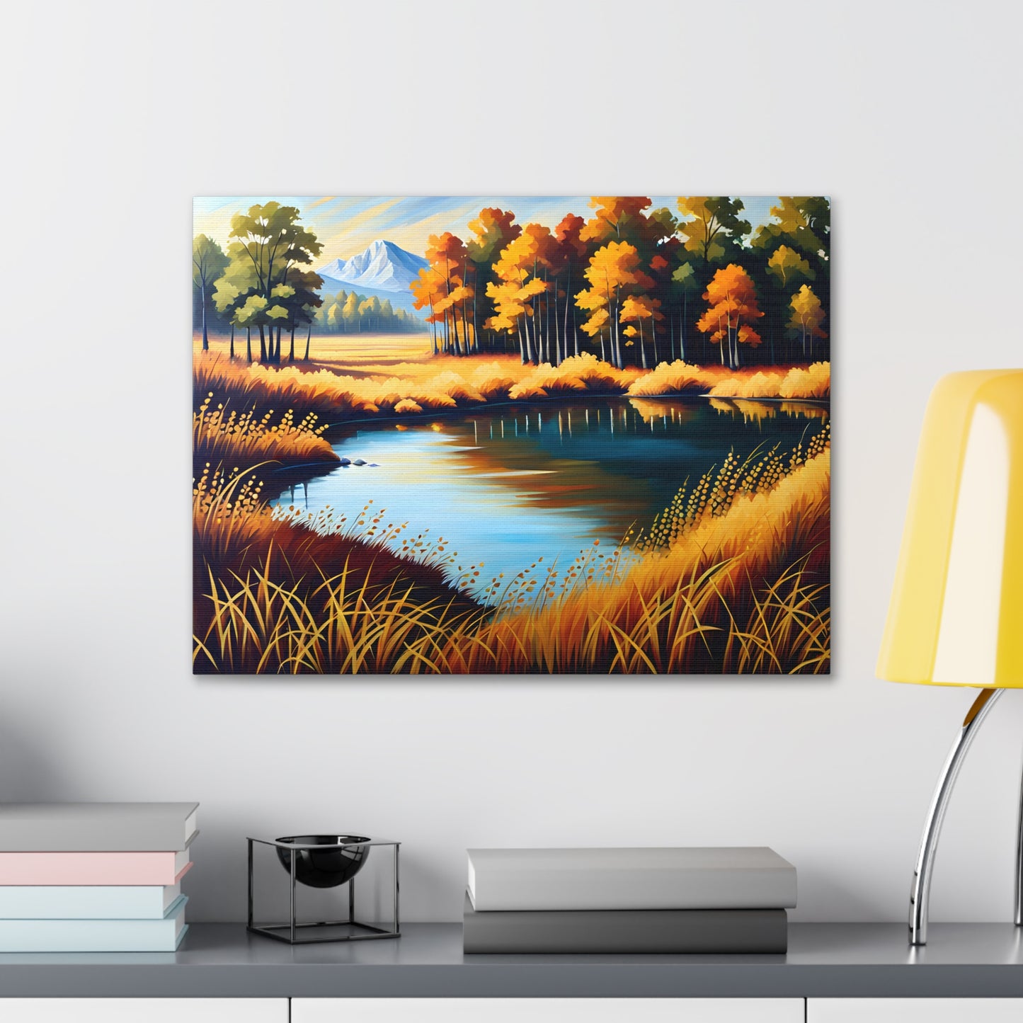 Whispers of Fall: Classic Oil Painting Wall Décor