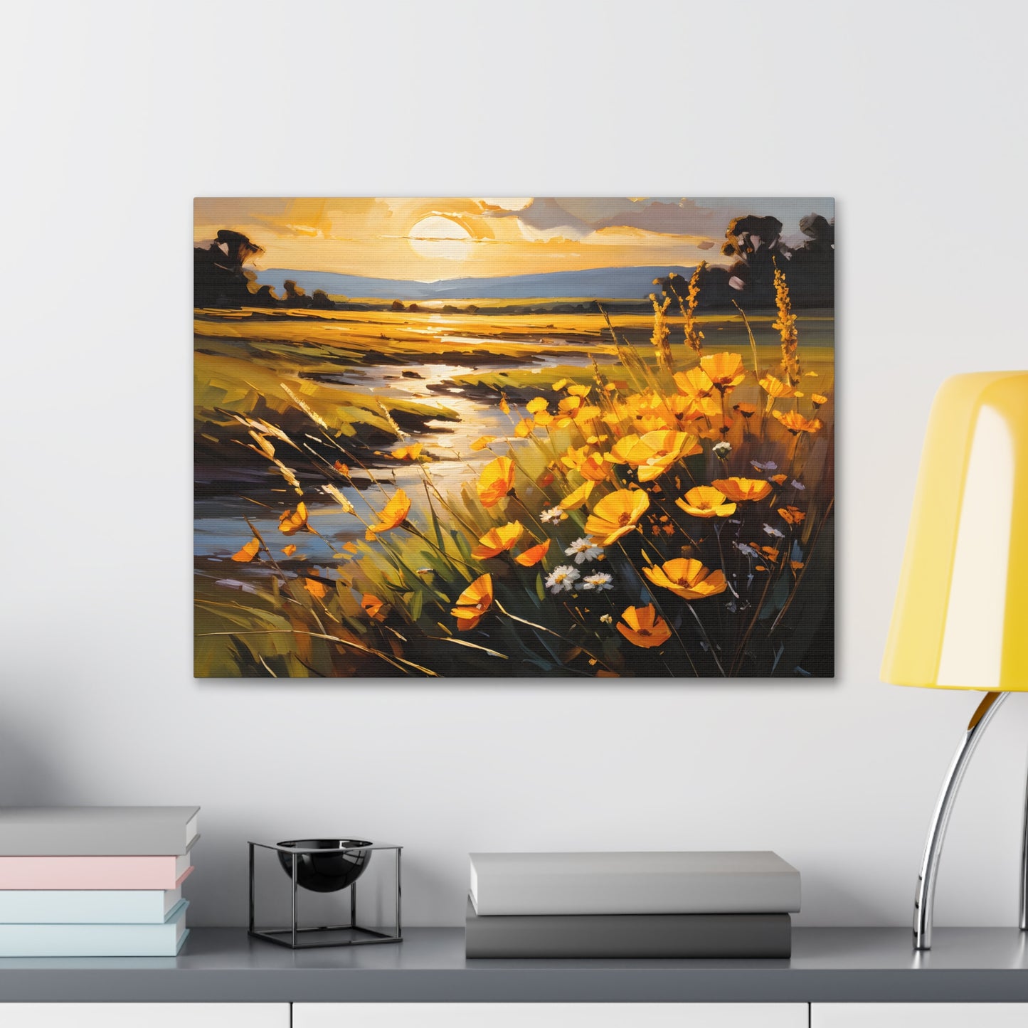 Wildflower Meadow: Classic Oil Painting Wall Décor