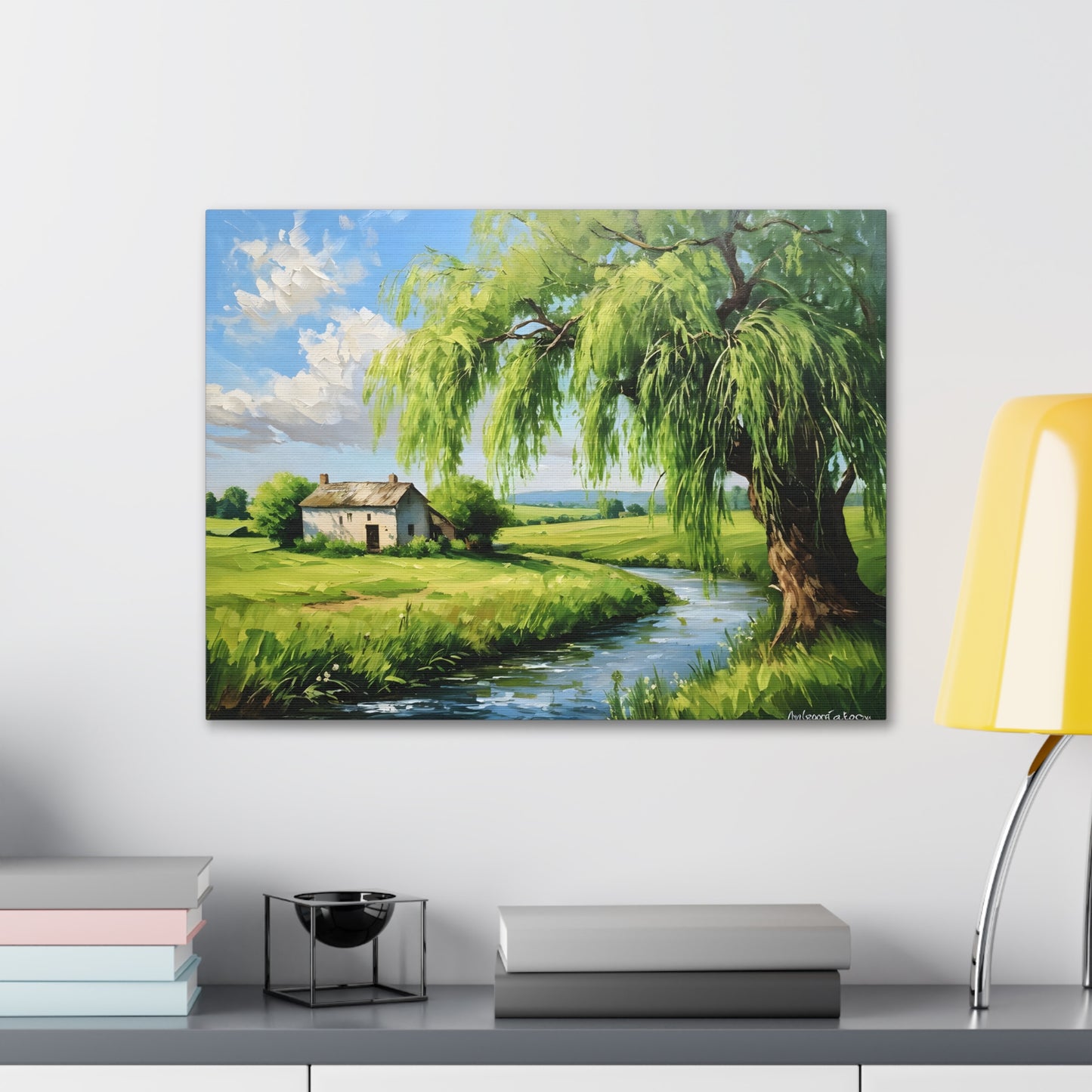 Peaceful Haven: Classic Oil Painting Wall Décor