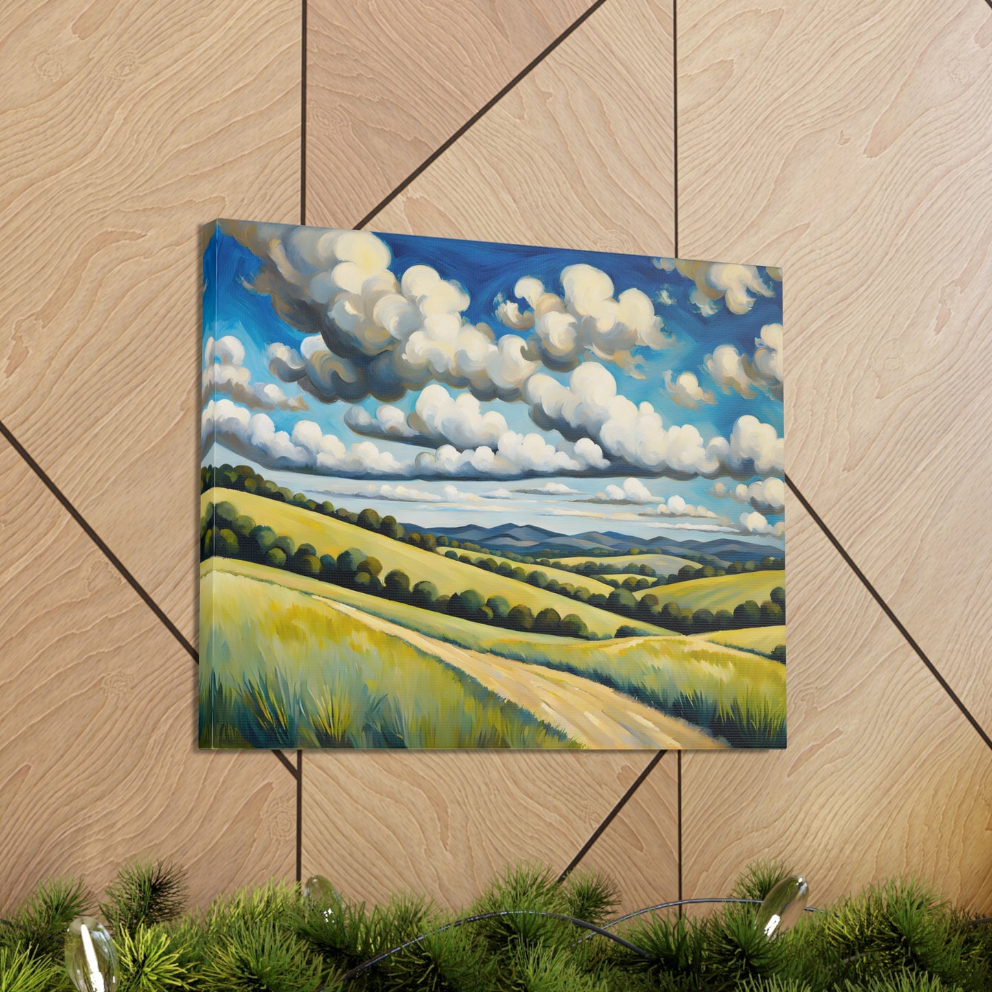 Meadow Bloom: Classic Oil Painting Wall Décor