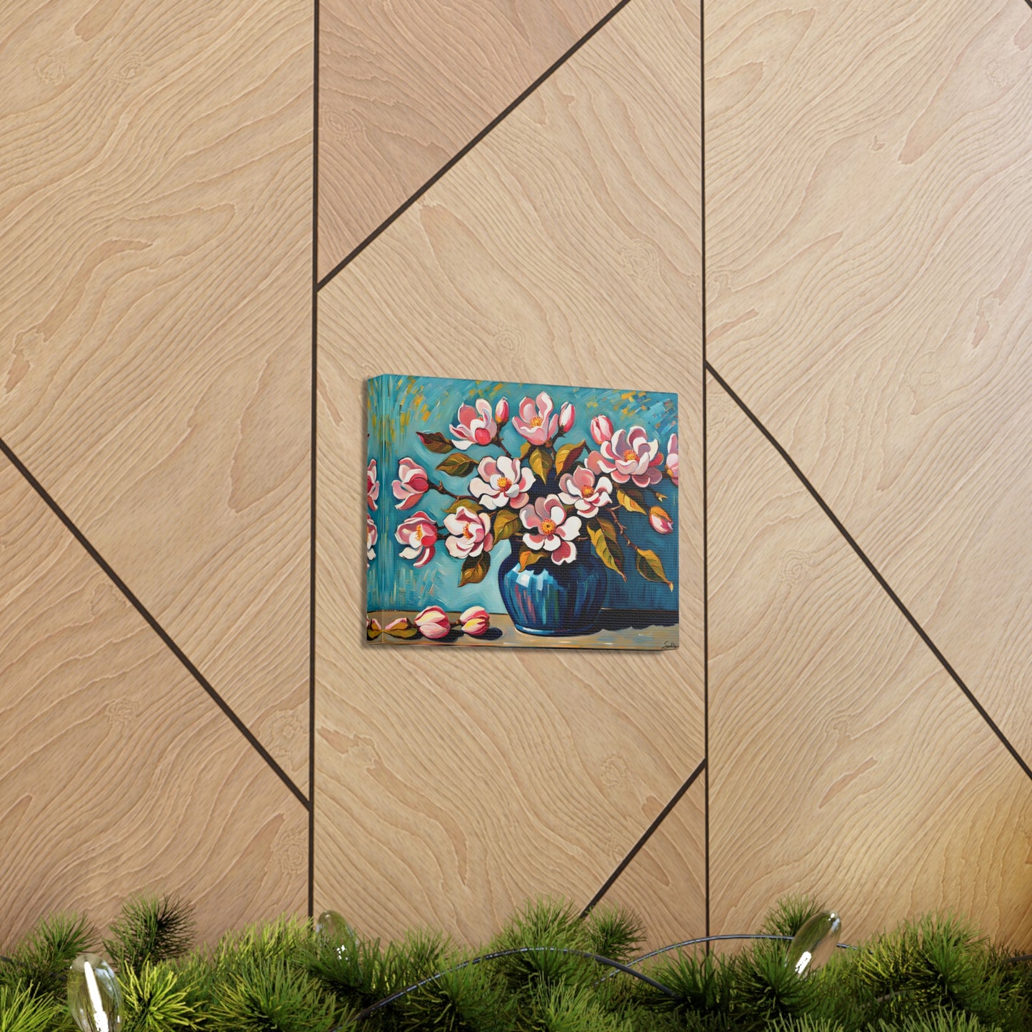 Lush Primrose: Classic Oil Painting Wall Décor