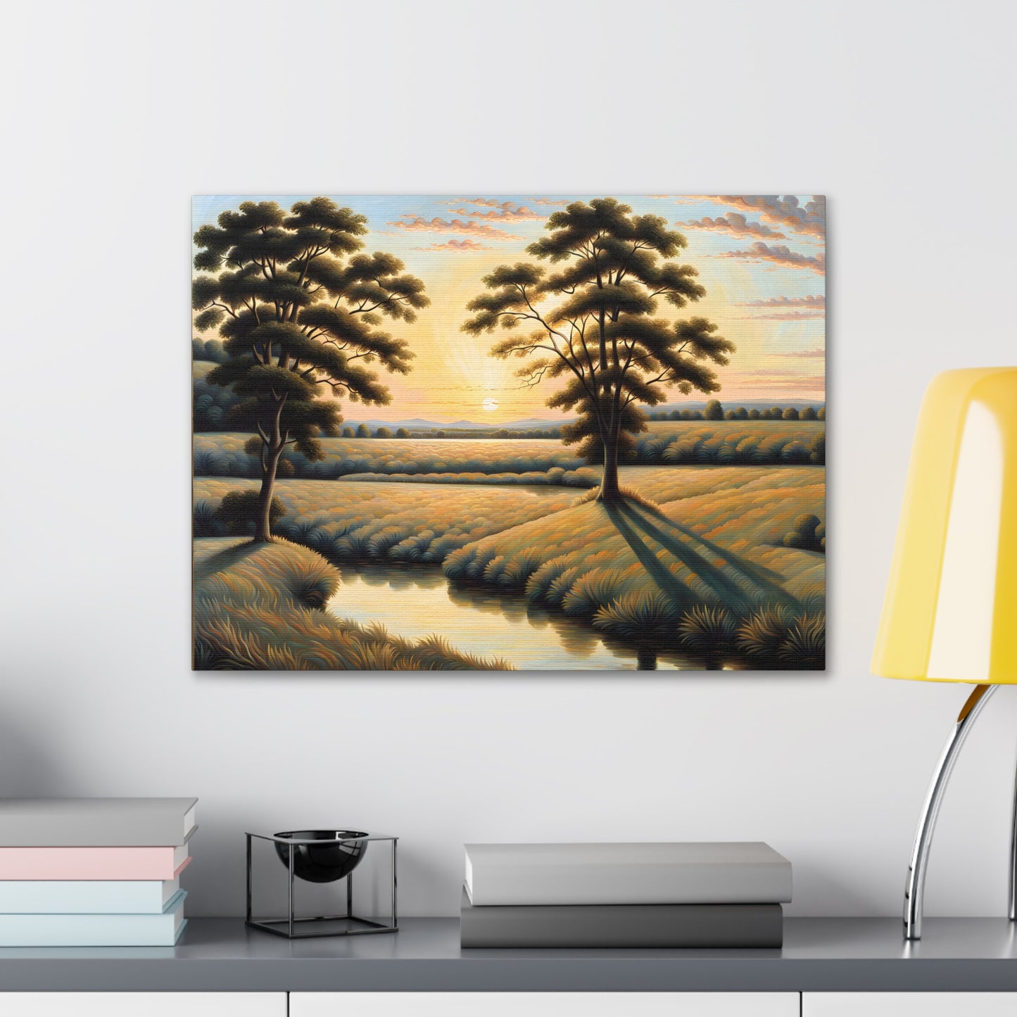 Peaceful Clearing: Classic Oil Painting Wall Décor