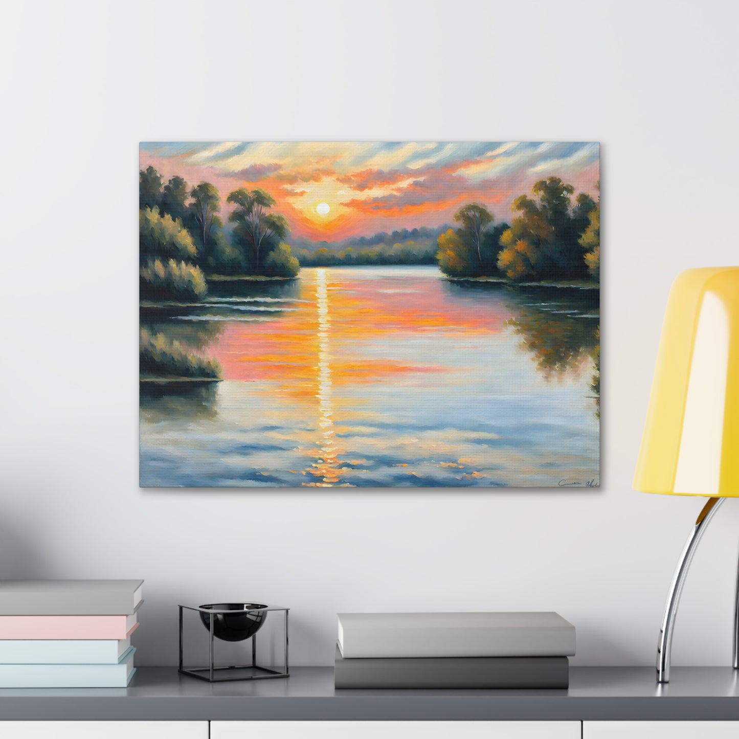 Horizon’s Embrace: Classic Oil Painting Wall Décor