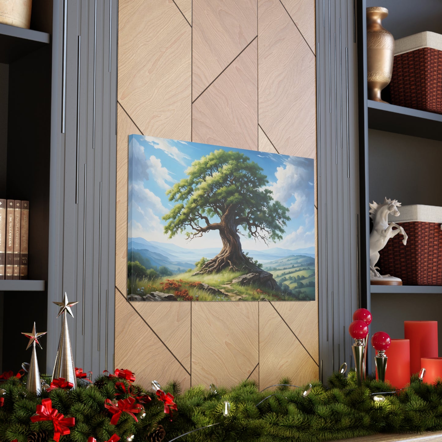 Woodland Peace: Classic Oil Painting Wall Décor