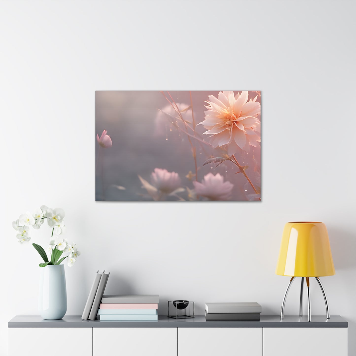 Pink Aura: Floral Wall Décor