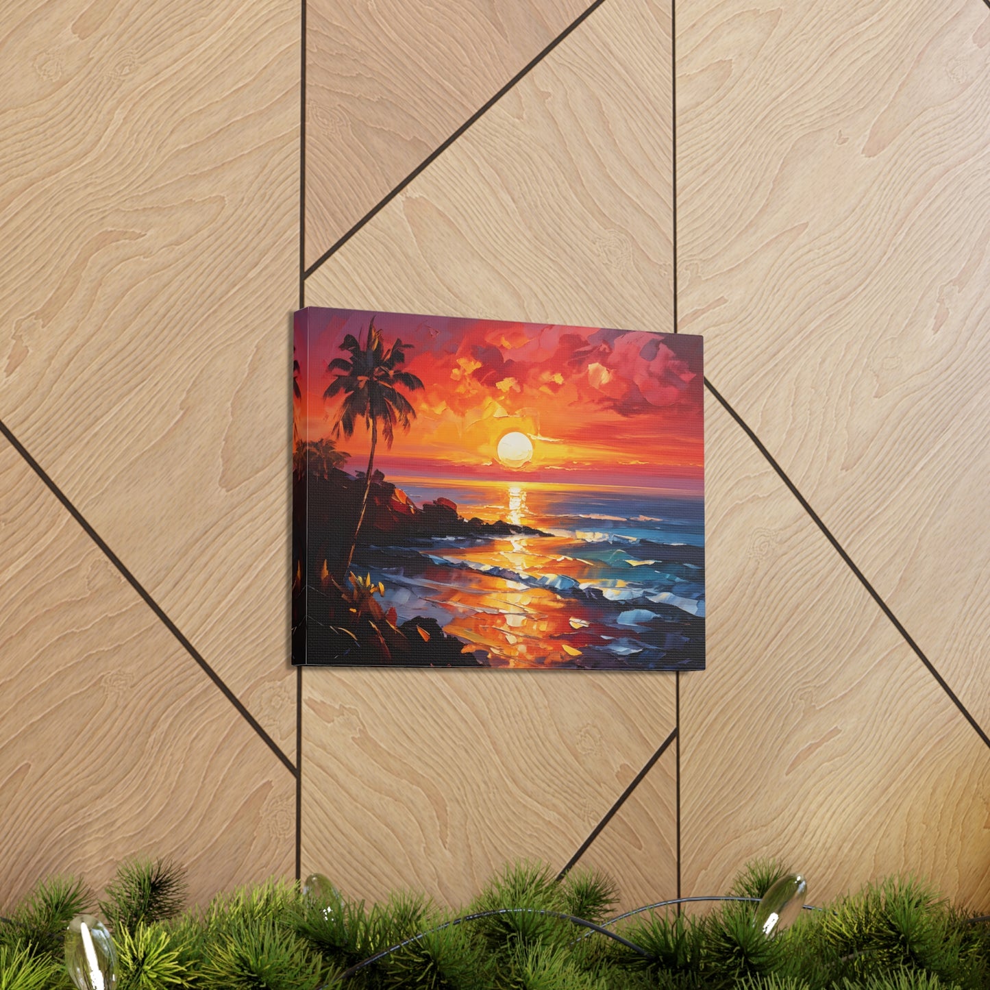 Coastal Vista: Classic Oil Painting Wall Décor