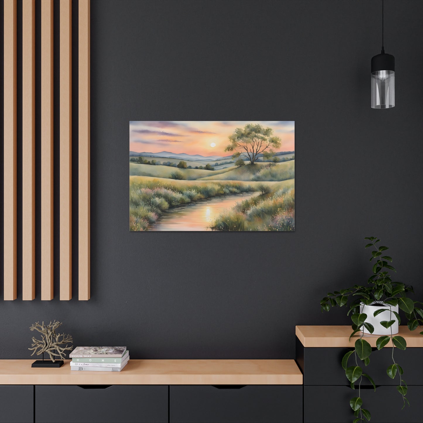 Serene Meadows: Watercolor Wall Décor