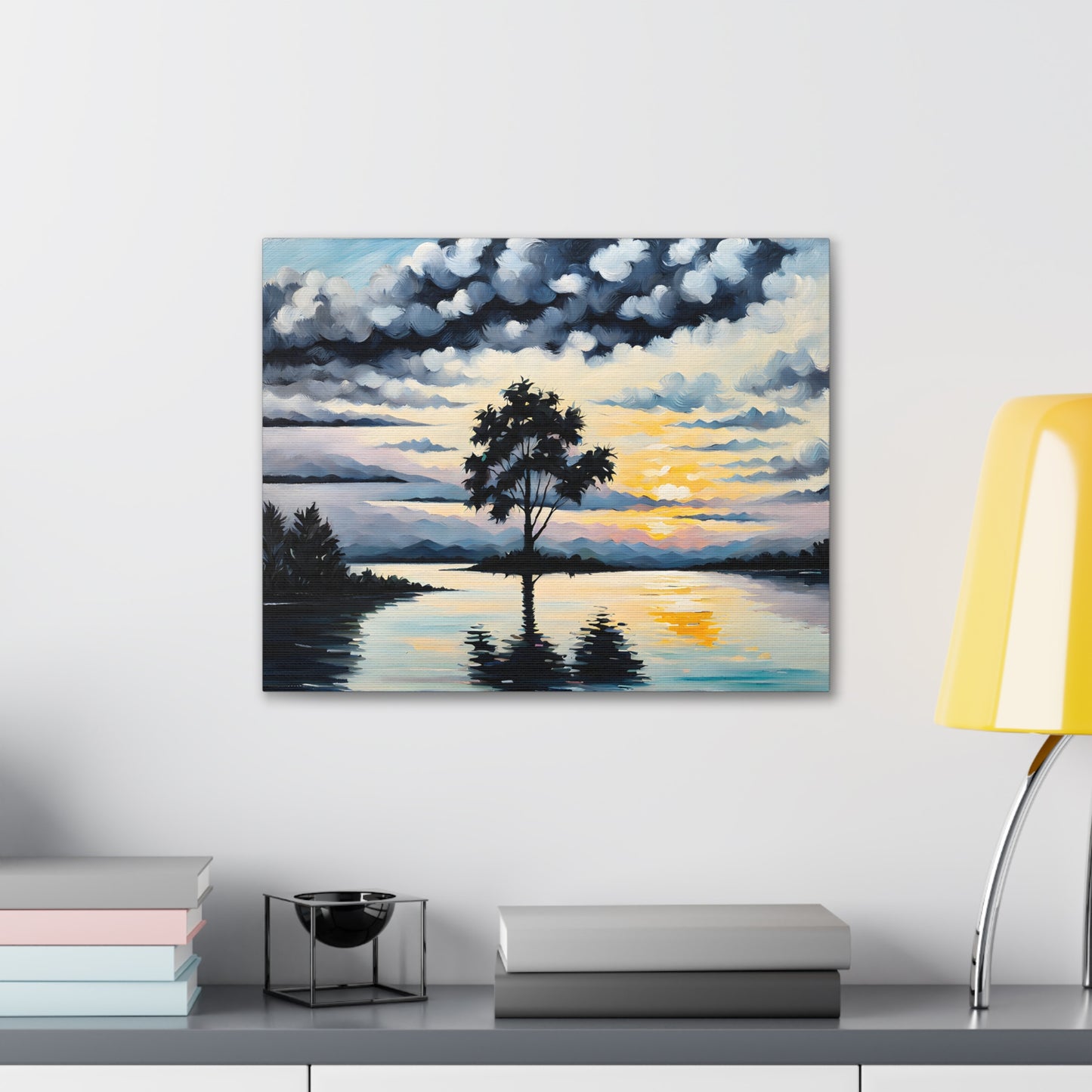 Coastal Glade: Classic Oil Painting Wall Décor