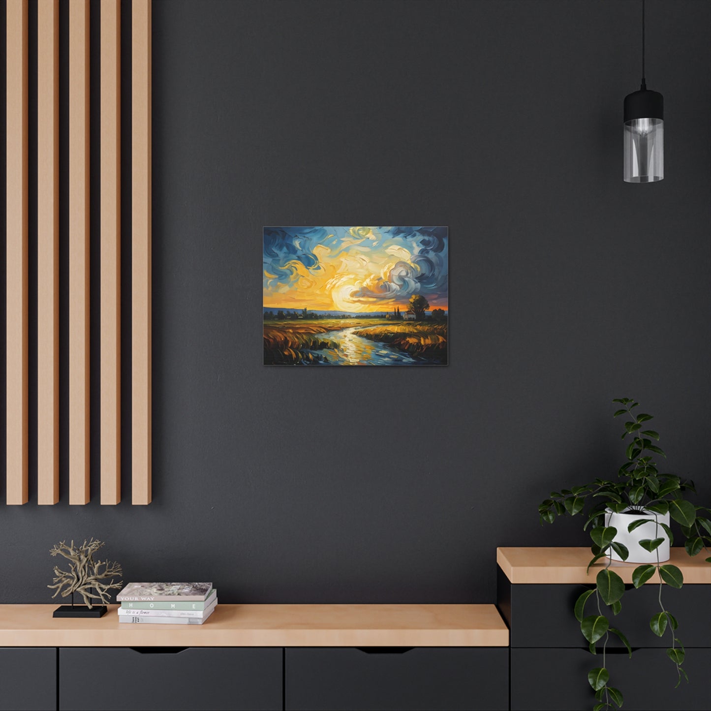 River’s Bend: Classic Oil Painting Wall Décor