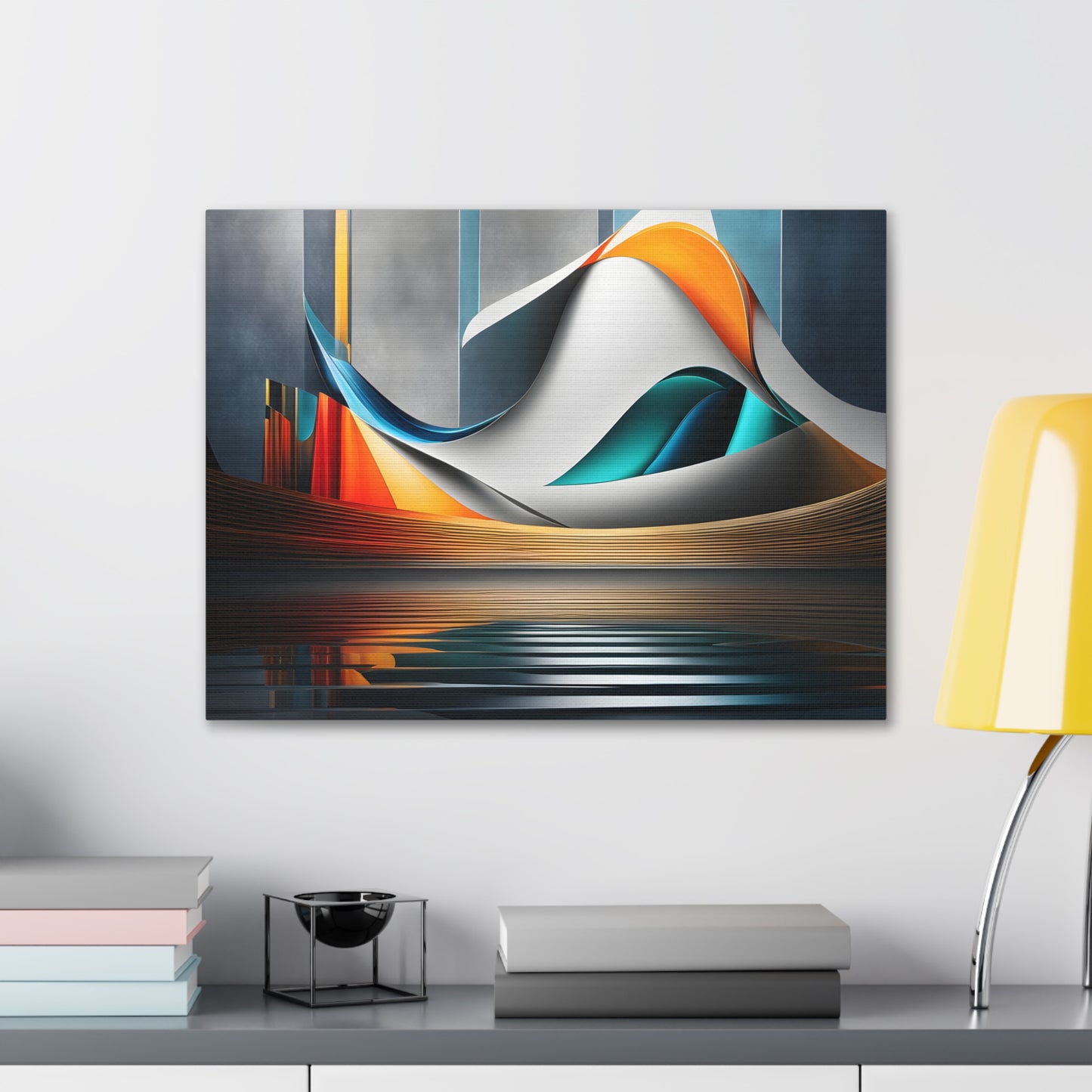 Spectrum Streams: Abstract Wall Décor