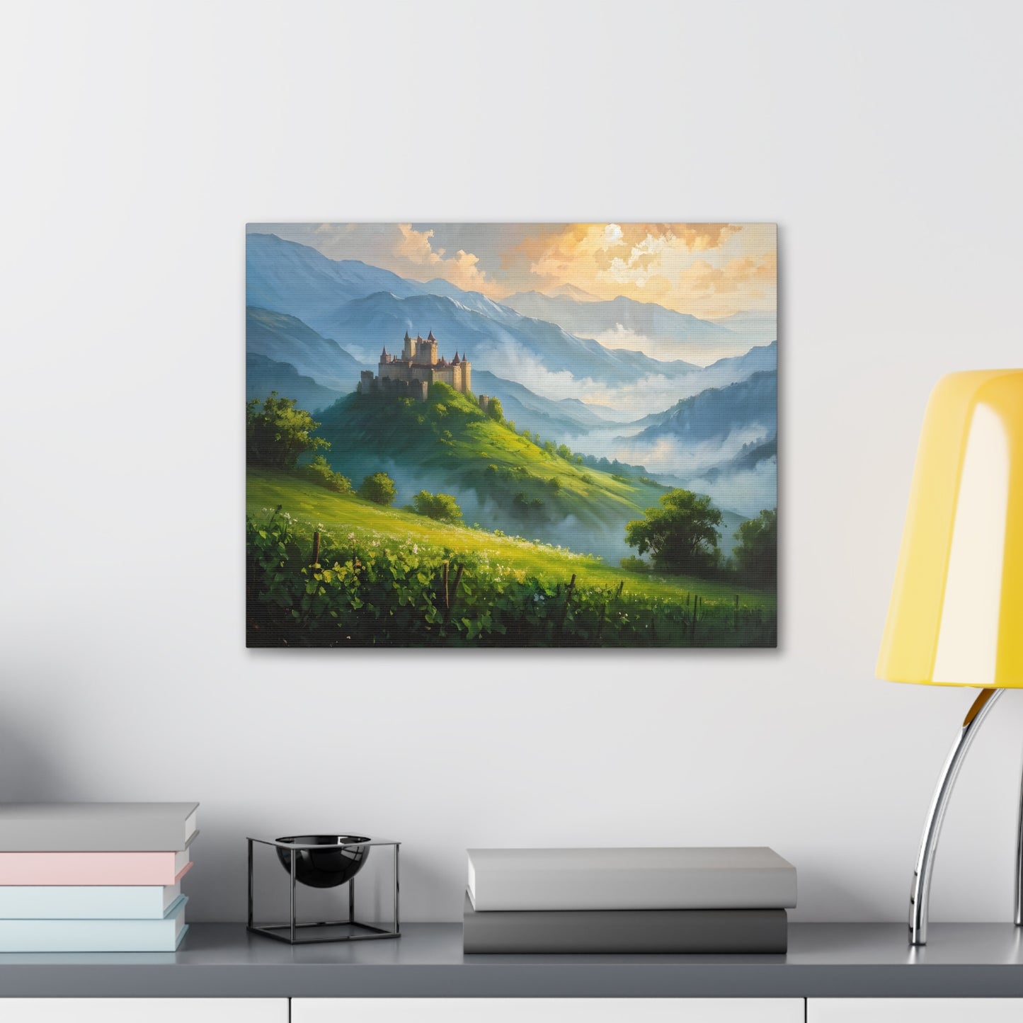 Mountain’s Heart: Classic Oil Painting Wall Décor