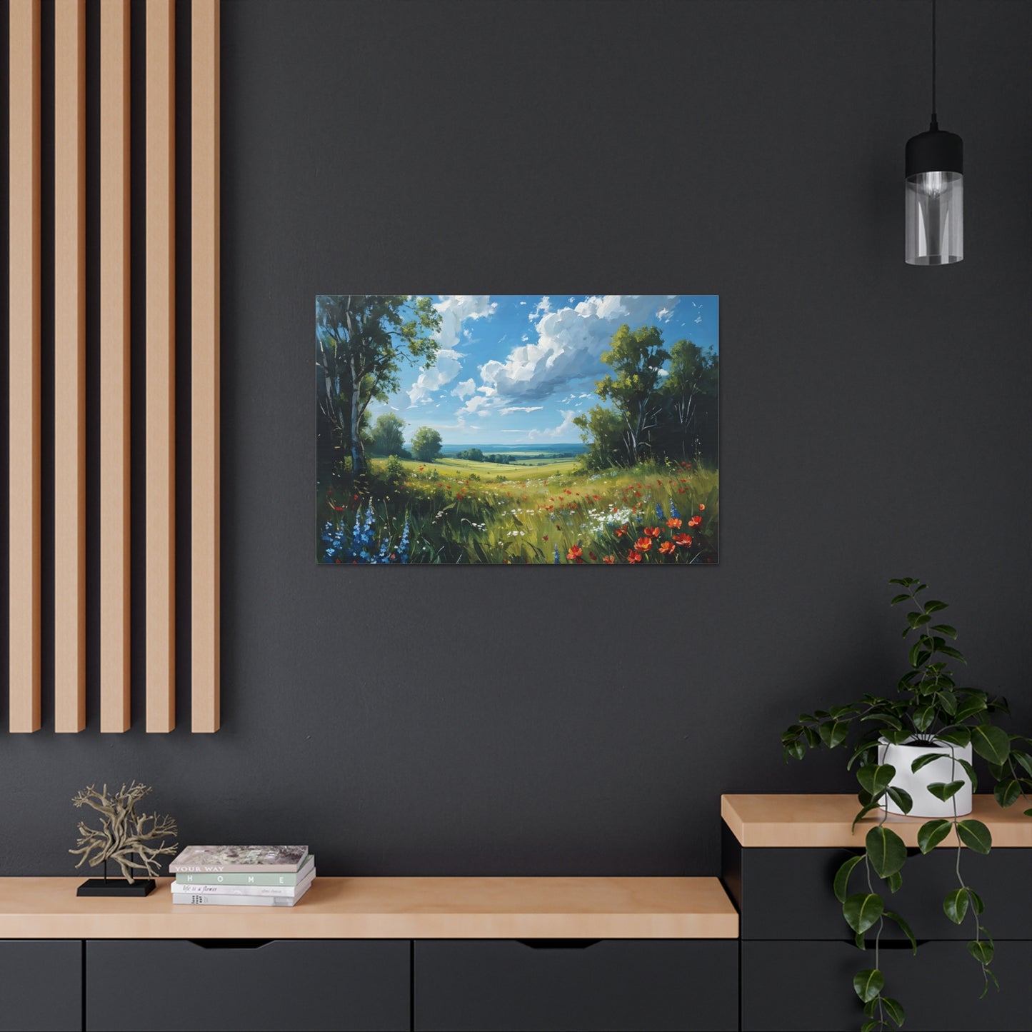 Celestial Skies: Classic Oil Painting Wall Décor