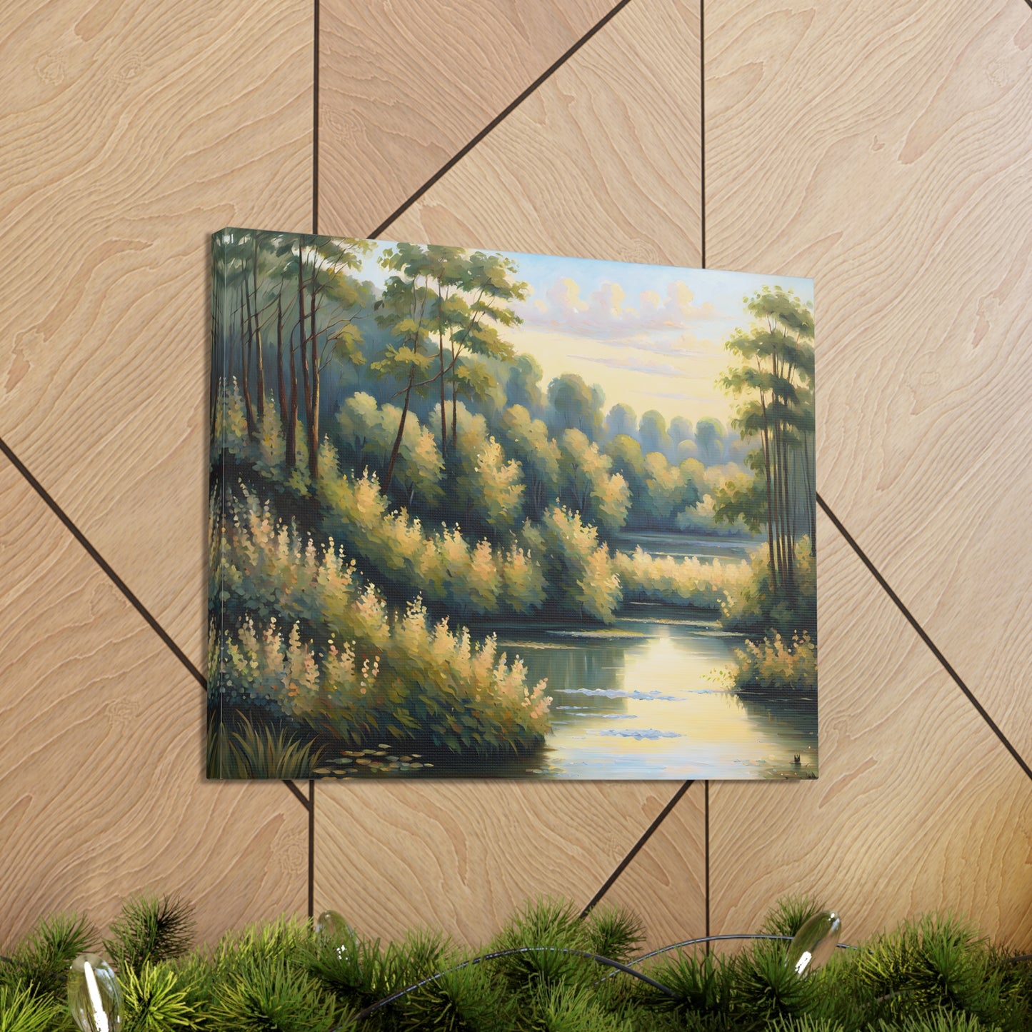 Mystic River: Classic Oil Painting Wall Décor