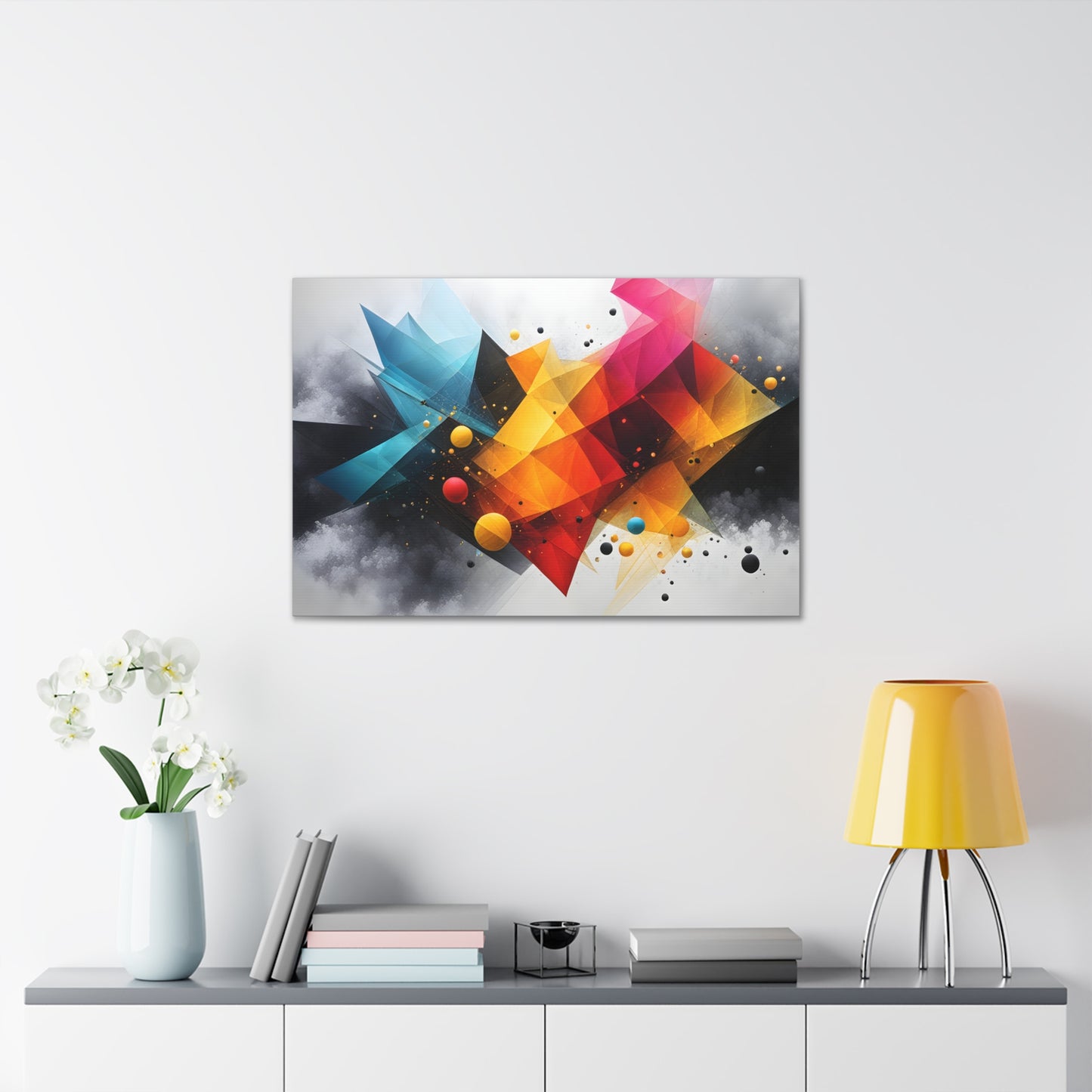 Prismatic Veil: Abstract Wall Décor