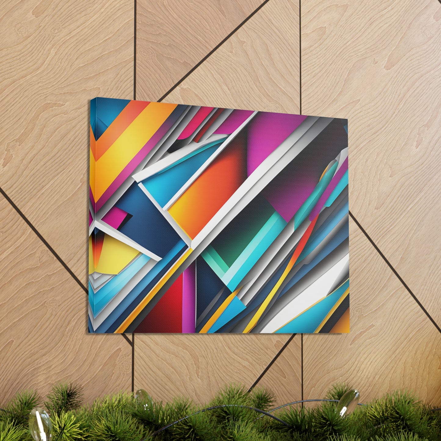 Prismatic Currents: Abstract Wall Décor