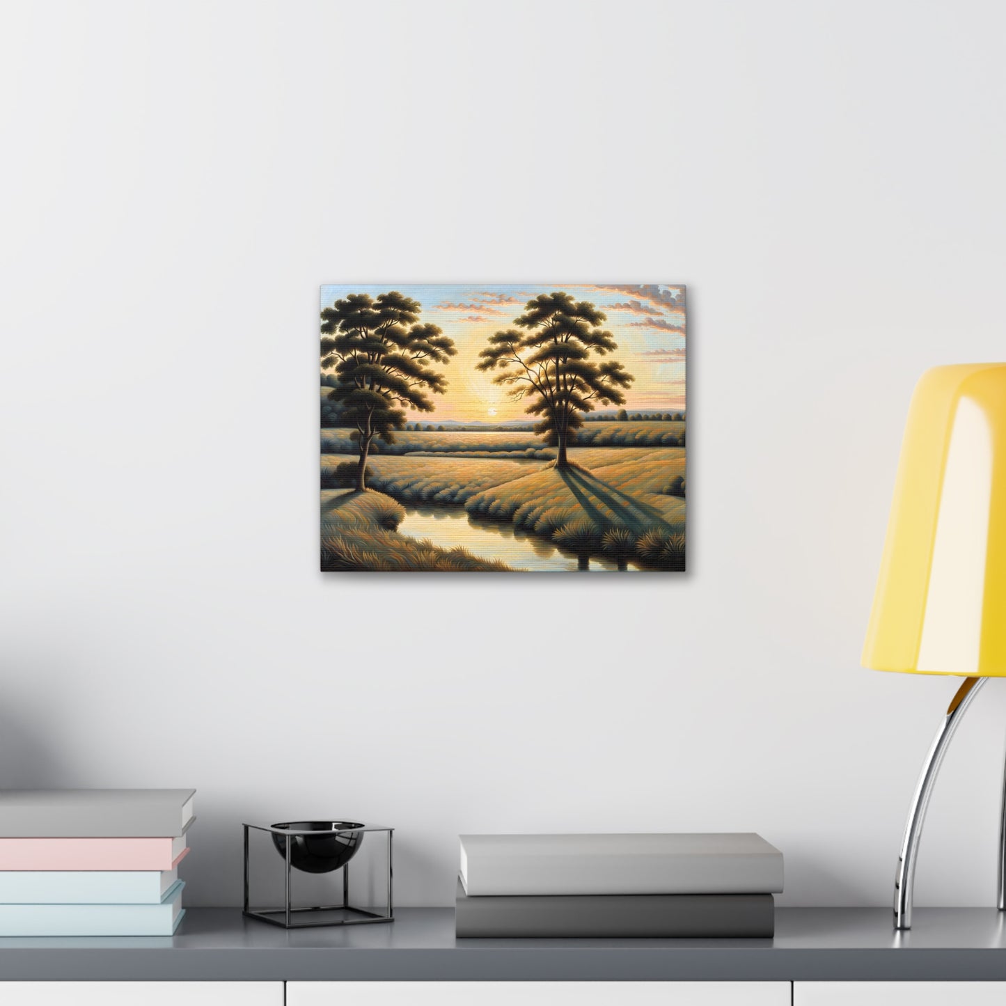 Peaceful Clearing: Classic Oil Painting Wall Décor