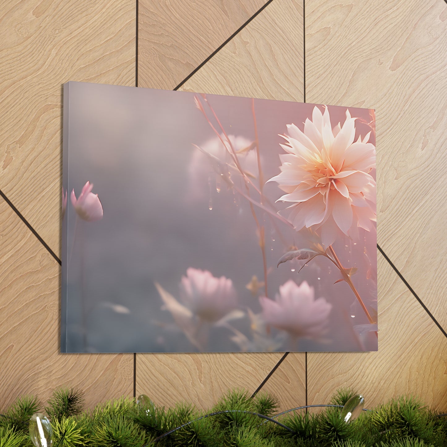 Pink Aura: Floral Wall Décor