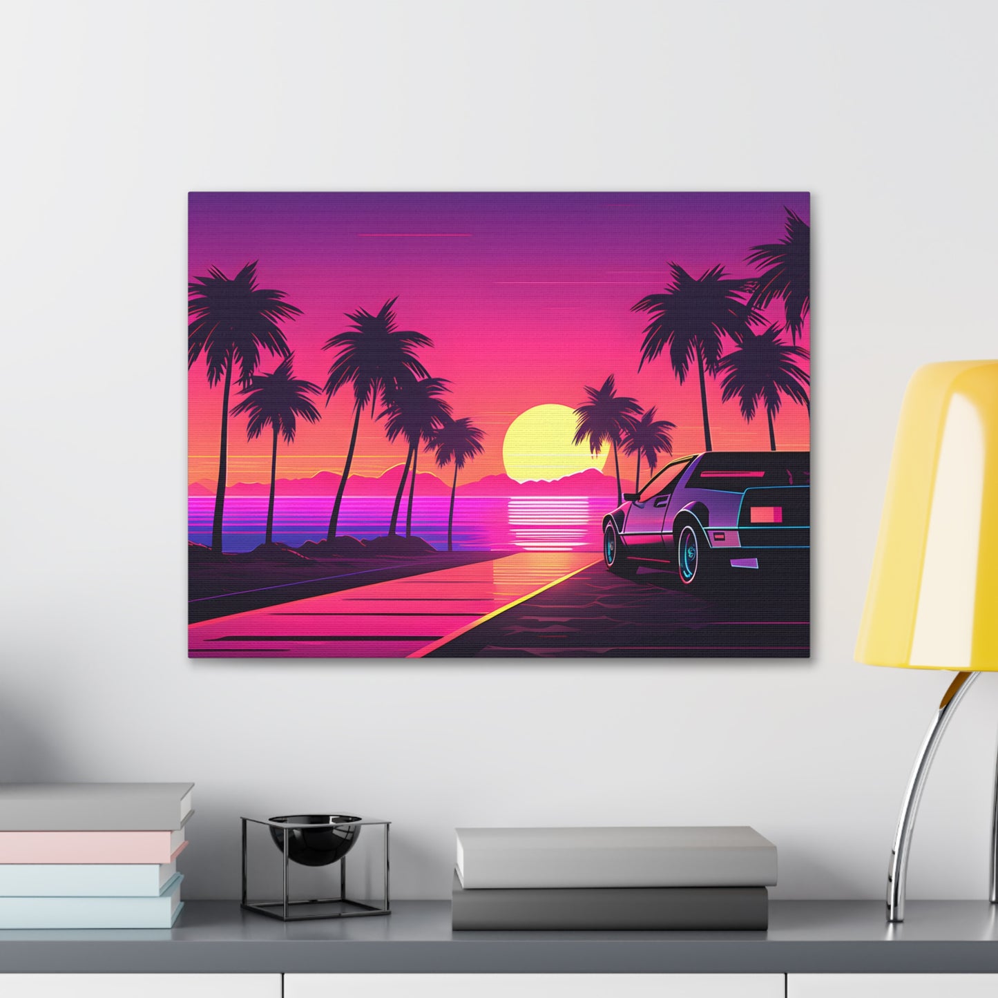 Sunset Synth: Outrun Wall Décor