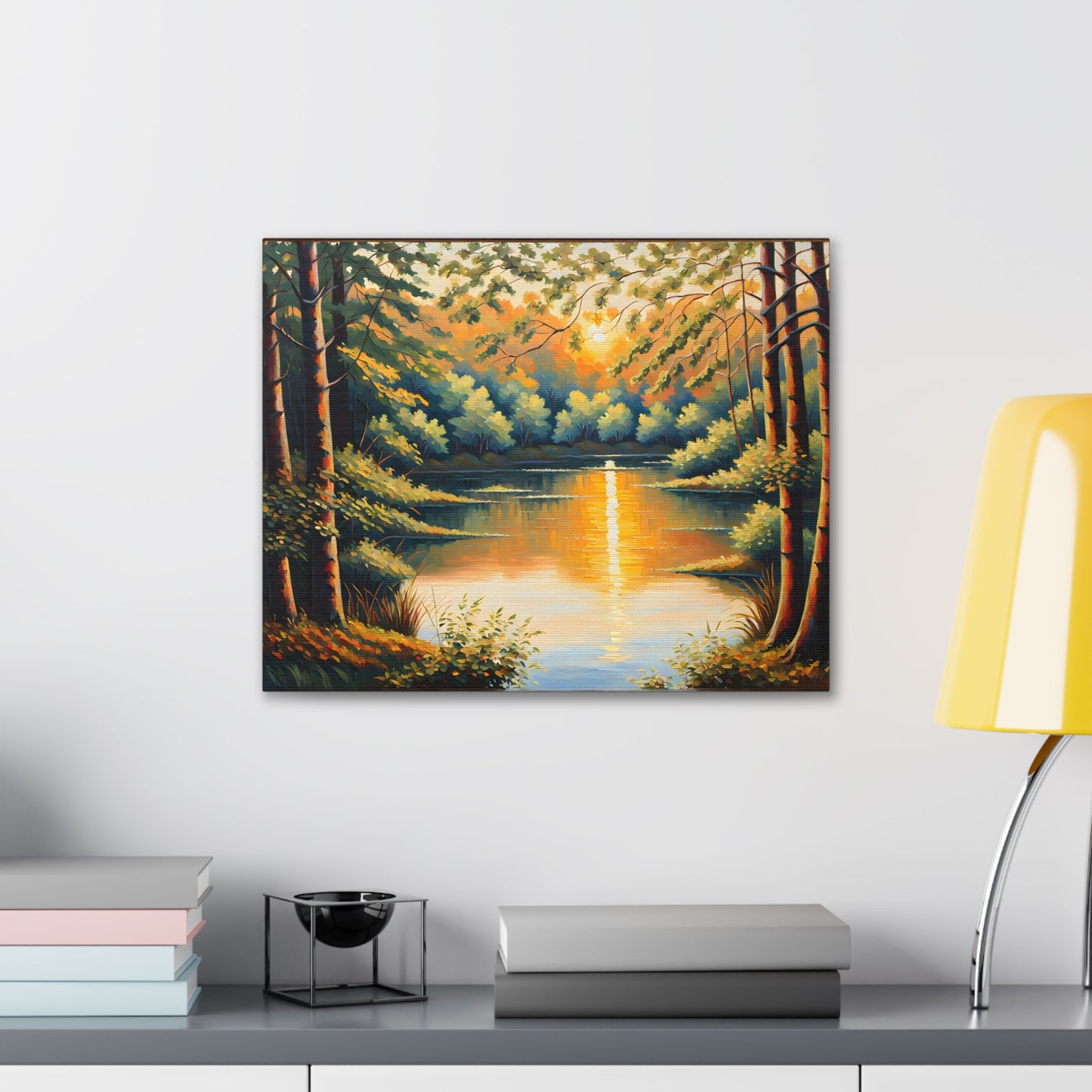 Golden Woods: Classic Oil Painting Wall Décor