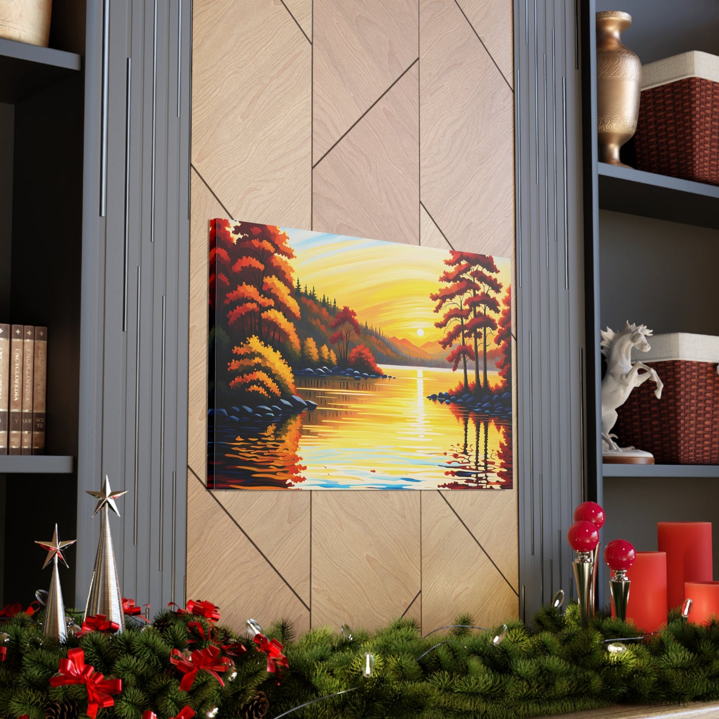 Coastal Dawn: Classic Oil Painting Wall Décor