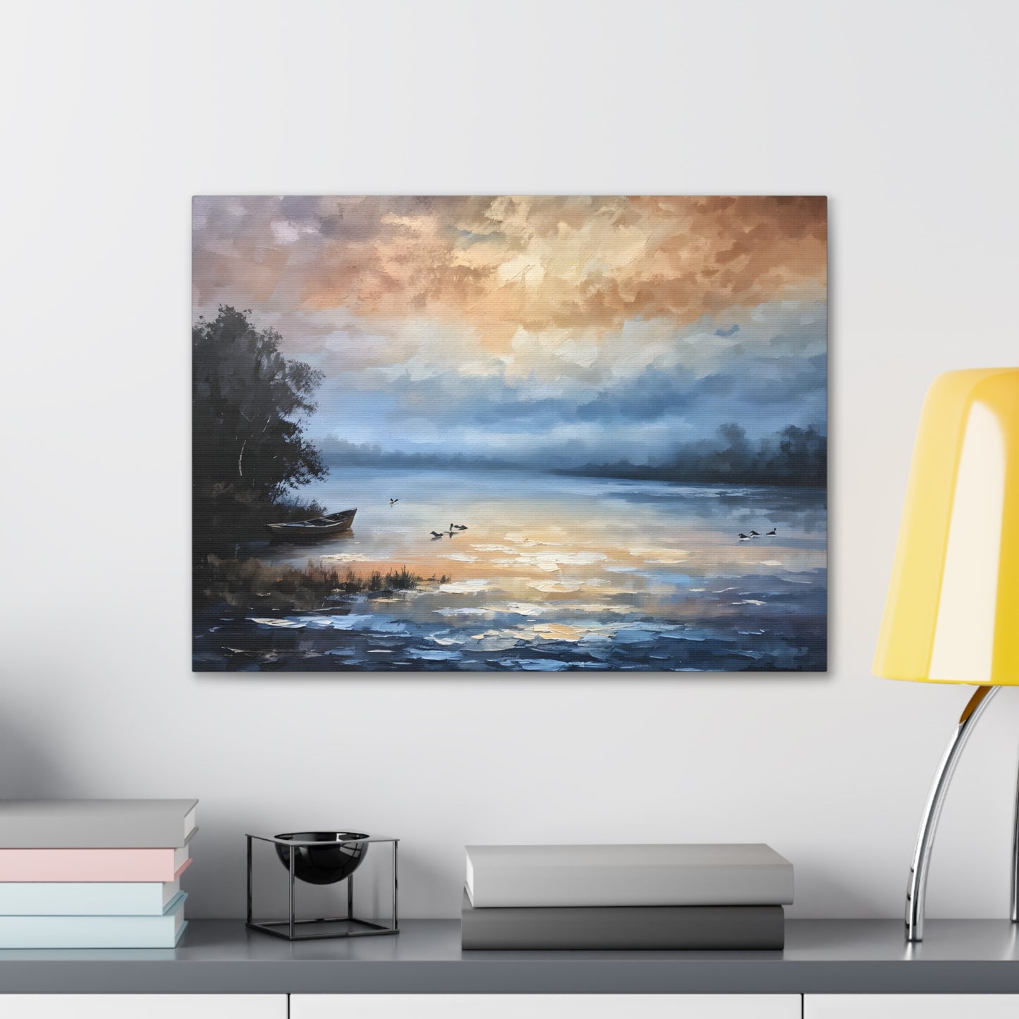 Whispering Horizon: Classic Oil Painting Wall Décor