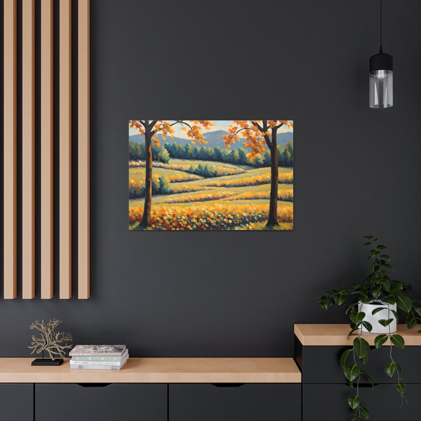 Whispering Valley: Classic Oil Painting Wall Décor