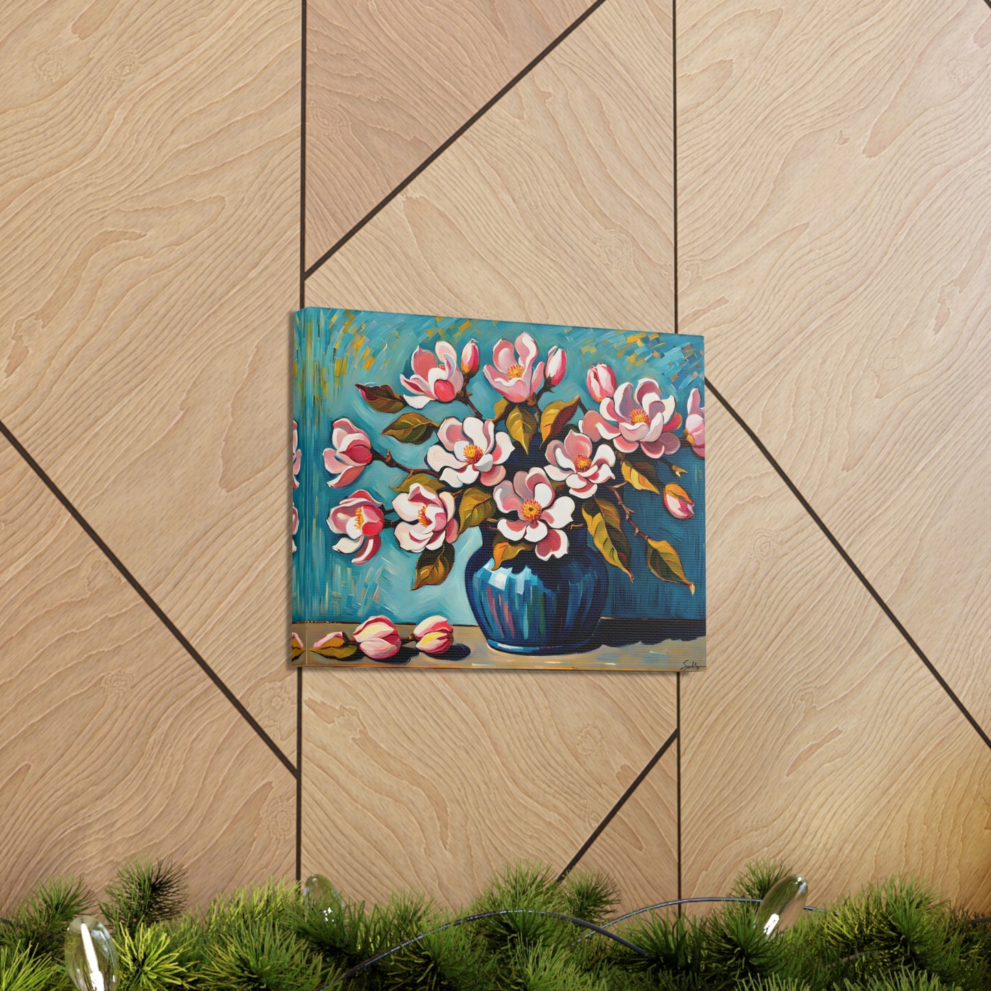 Lush Primrose: Classic Oil Painting Wall Décor