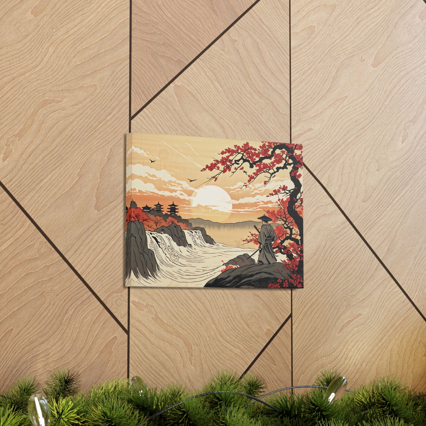 Mountaintop Monastery: Ukiyo-e Wall Décor