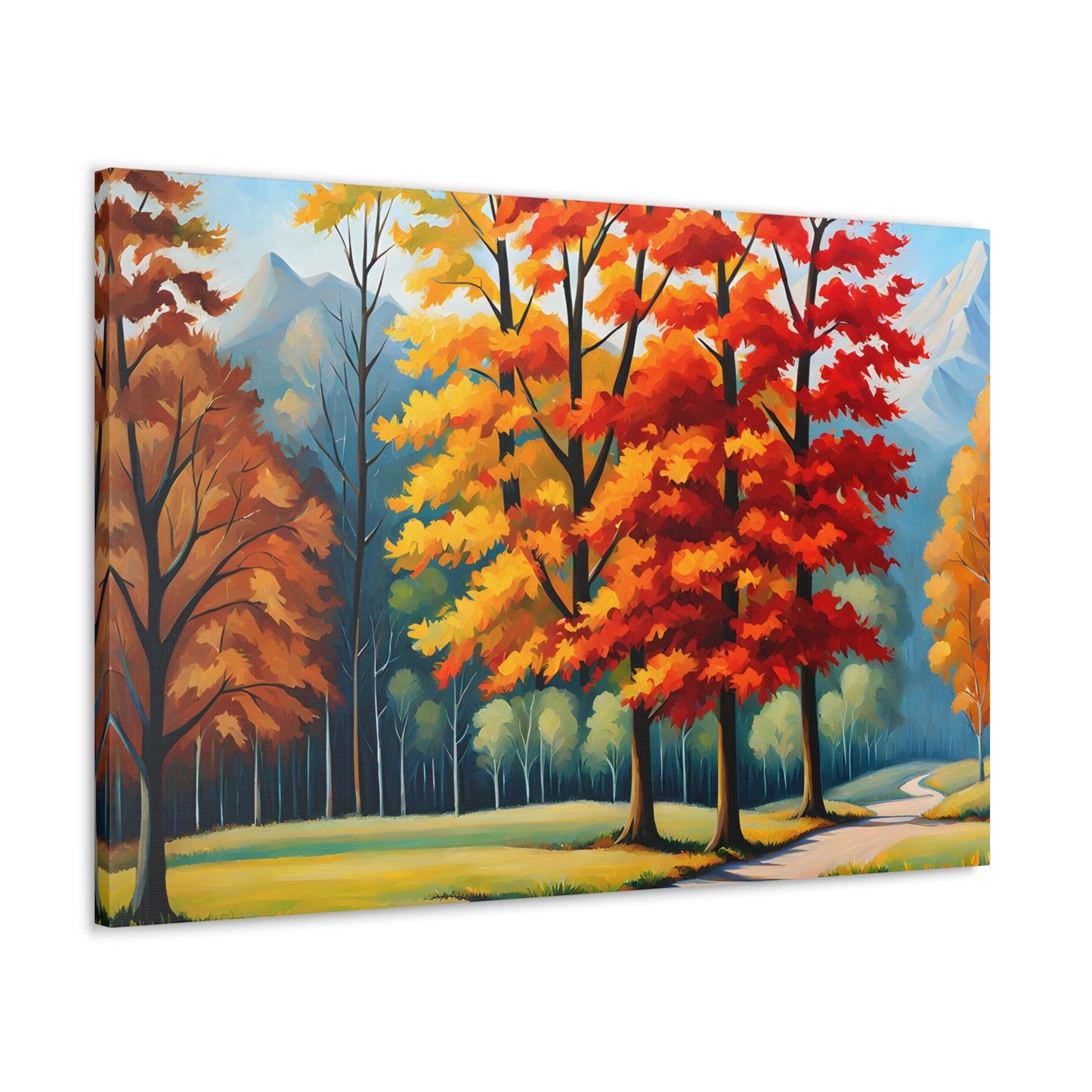 Whispering Pines: Classic Oil Painting Wall Décor