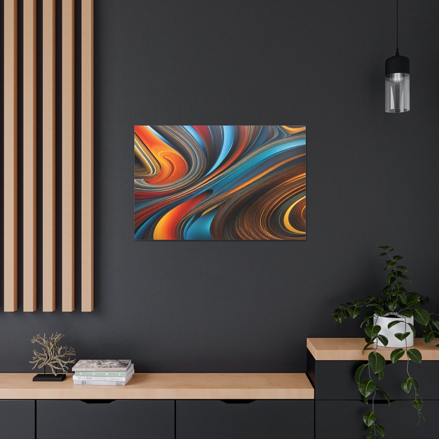 Enigmatic Waves: Abstract Wall Décor