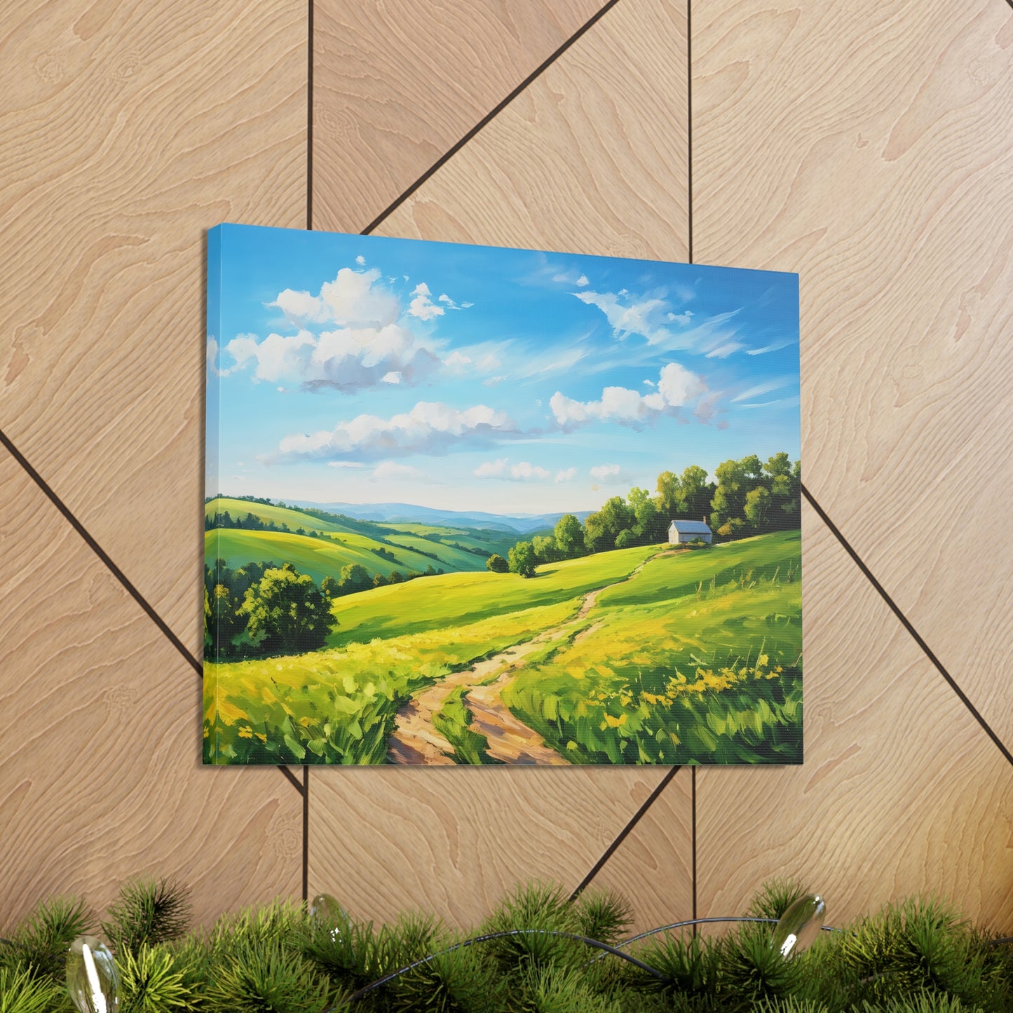 Quiet Landscape: Classic Oil Painting Wall Décor