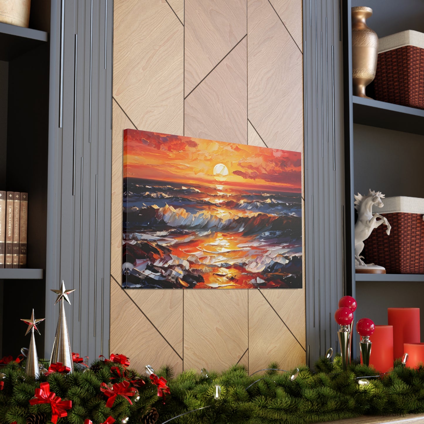 Coastal Glade: Classic Oil Painting Wall Décor