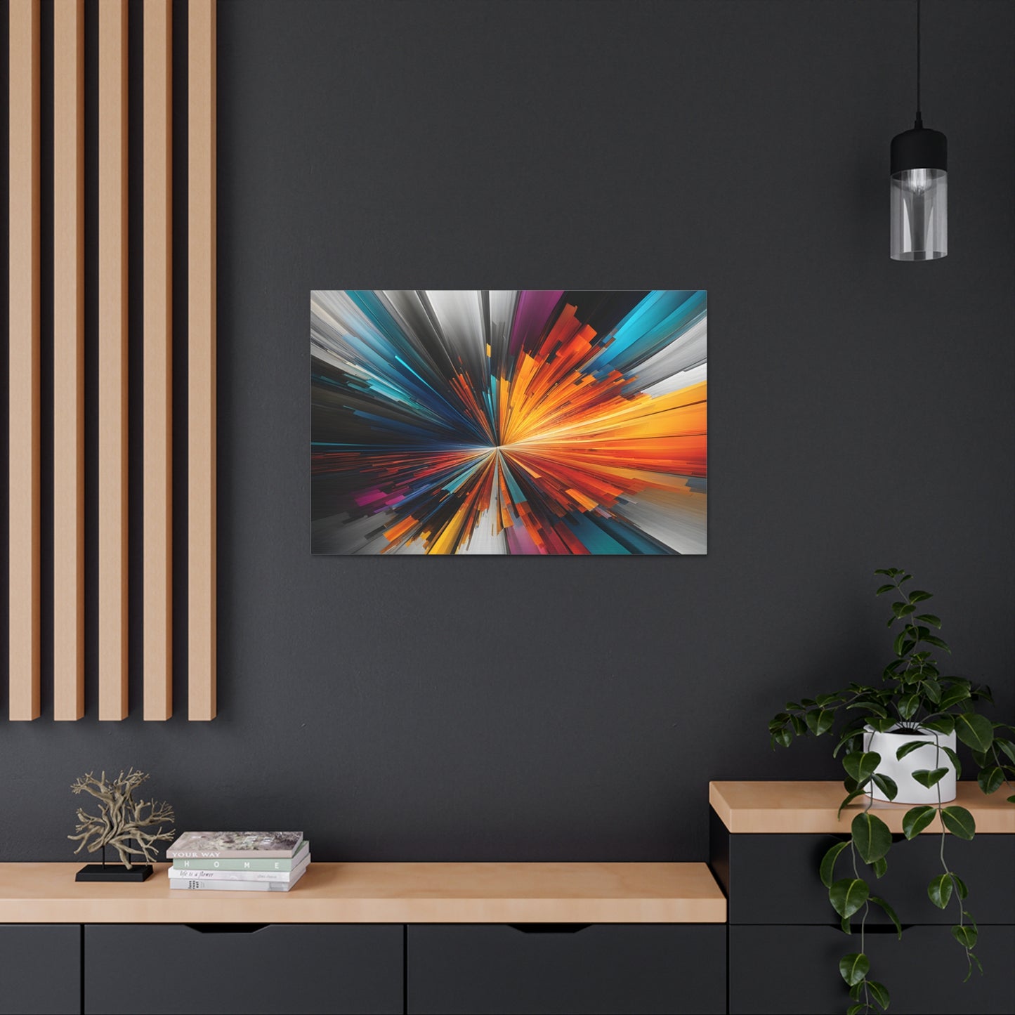 Aurora Symphony: Abstract Wall Décor